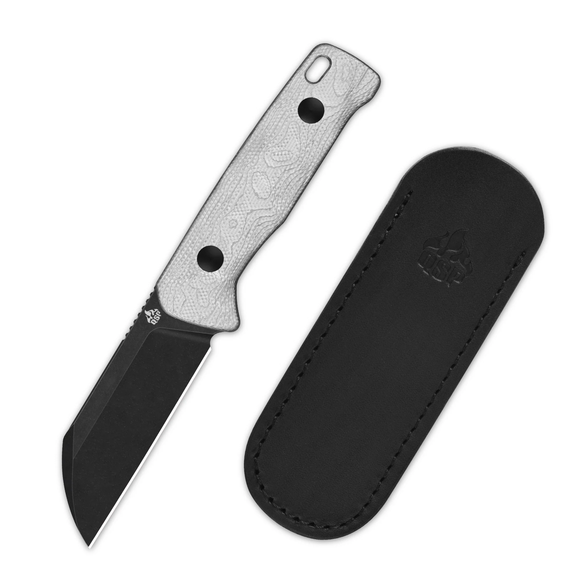 QSP Baby Penguin 14C28N blade G10 with aluminum foil handle with Clip Slip sheath - Image 7