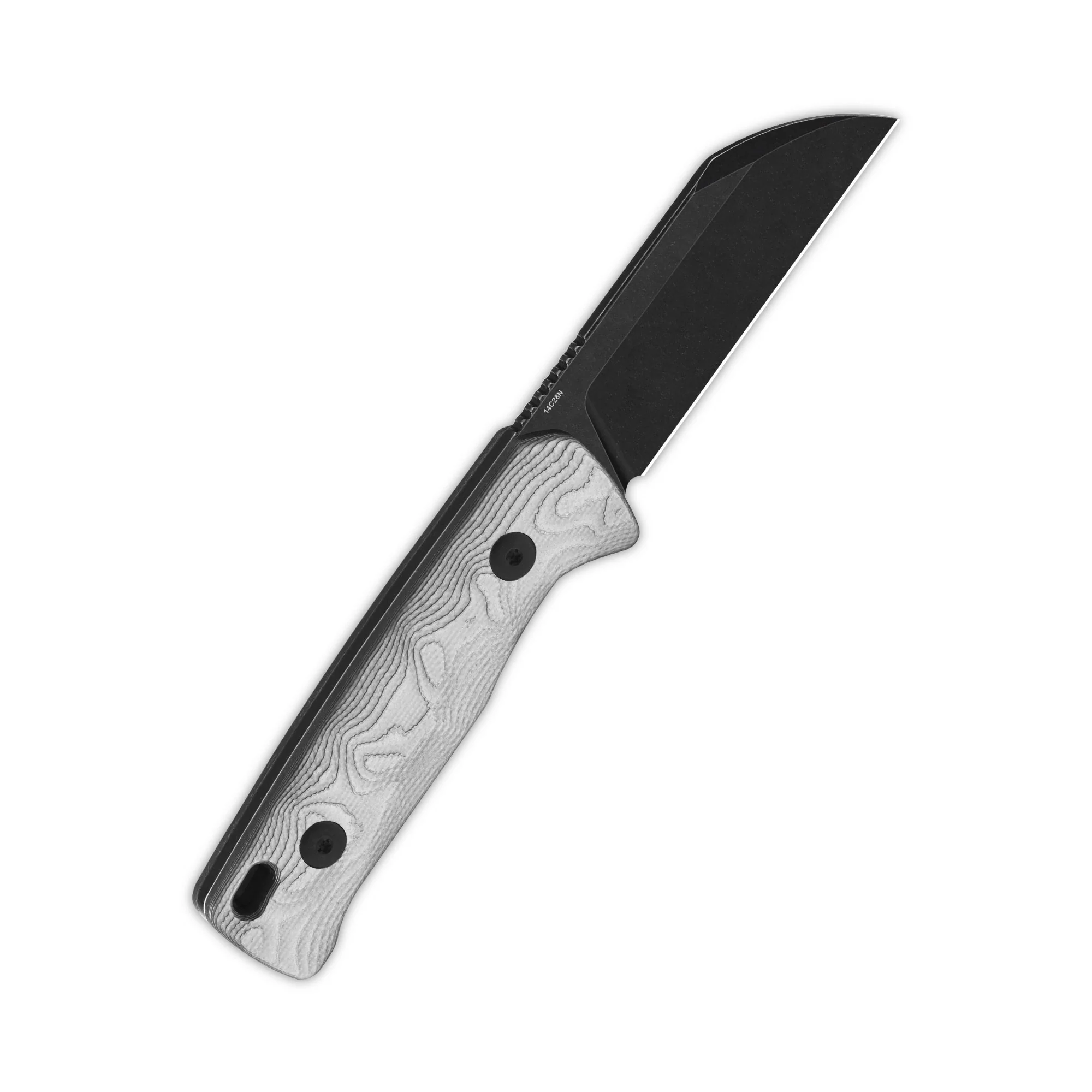QSP Baby Penguin 14C28N blade G10 with aluminum foil handle with Clip Slip sheath - Image 8