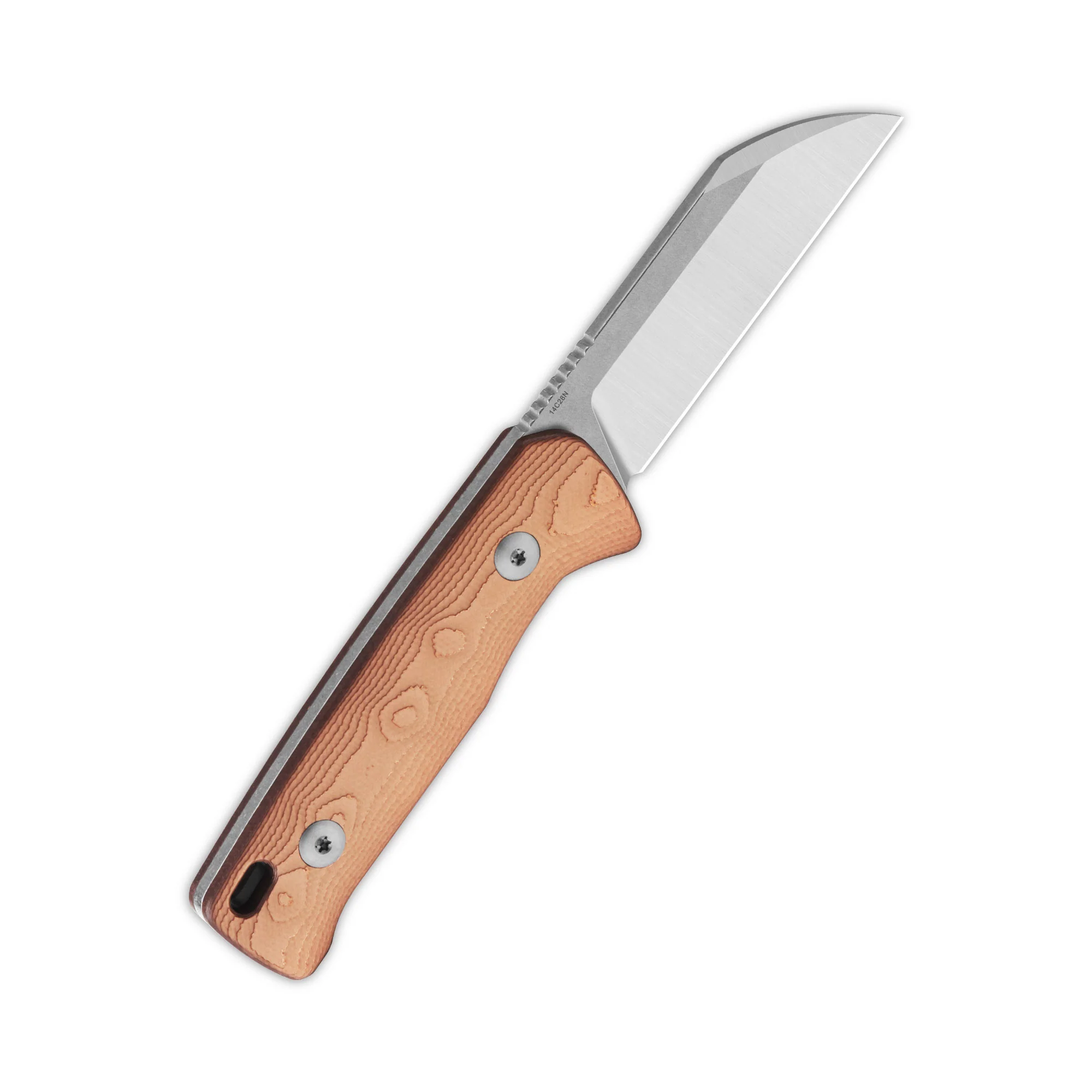 QSP Baby Penguin 14C28N blade G10 with copper foil handle with Clip Slip sheath - Image 3