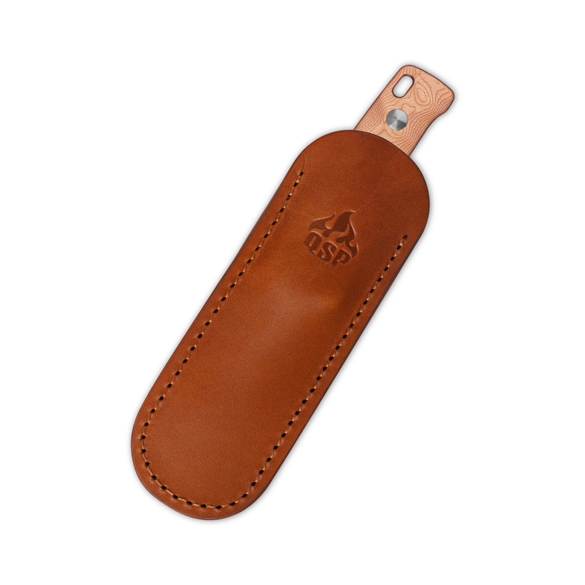 QSP Baby Penguin 14C28N blade G10 with copper foil handle with Clip Slip sheath - Image 4