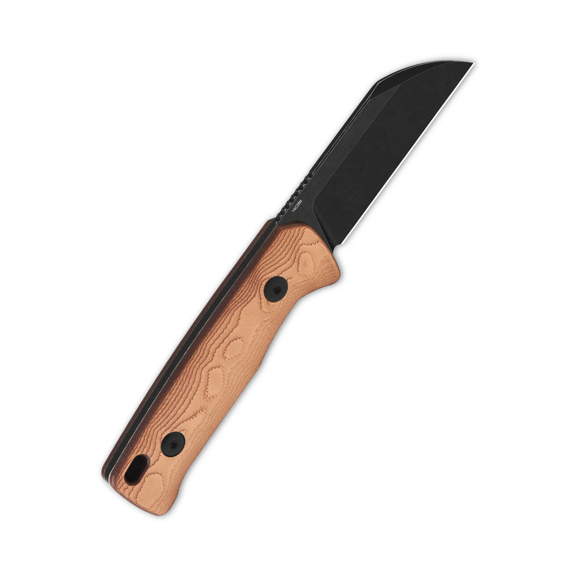 QSP Baby Penguin 14C28N blade G10 with copper foil handle with Clip Slip sheath - Image 8