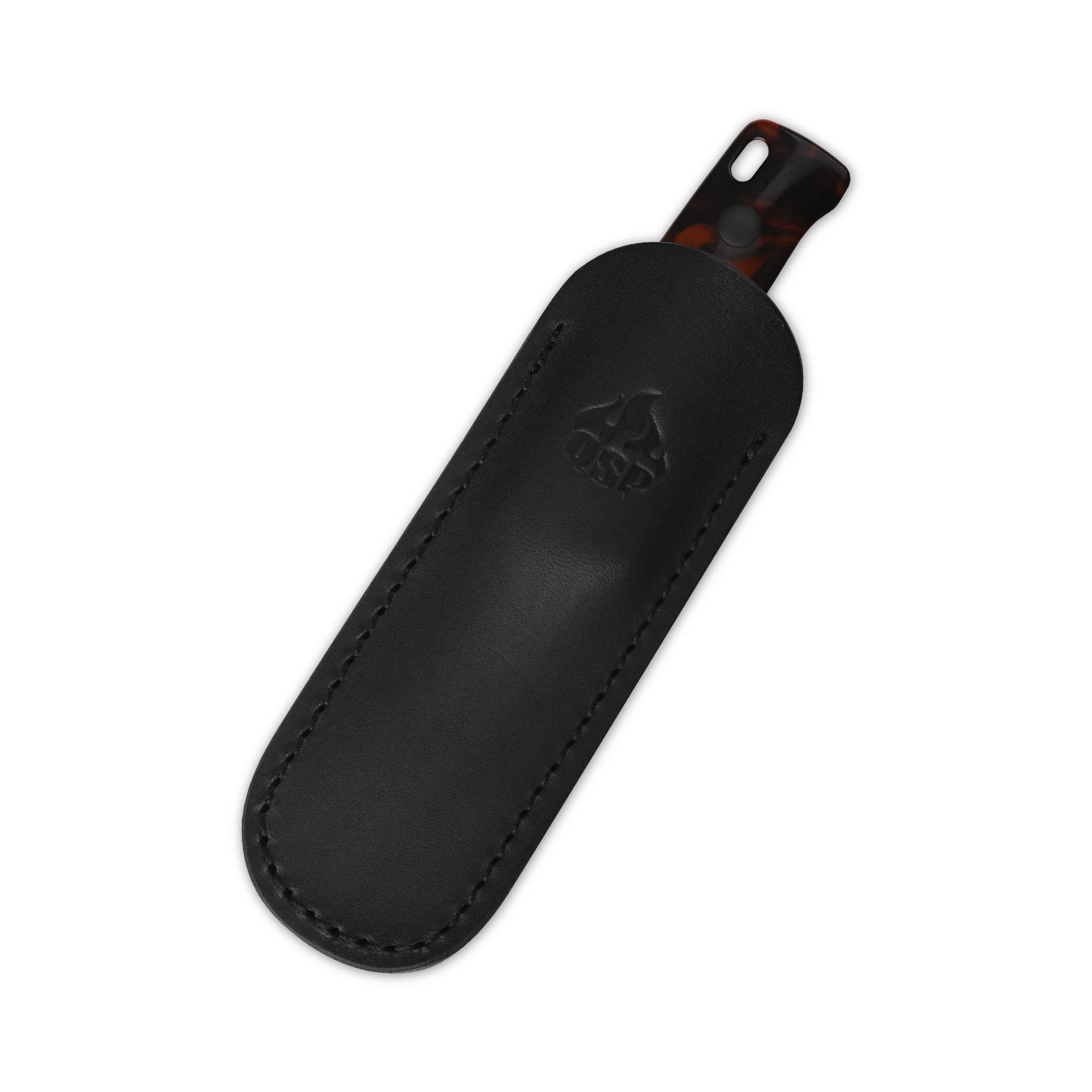 QSP Baby Penguin 14C28N blade Tortoise Resin handle with Clip Slip sheath - Image 9