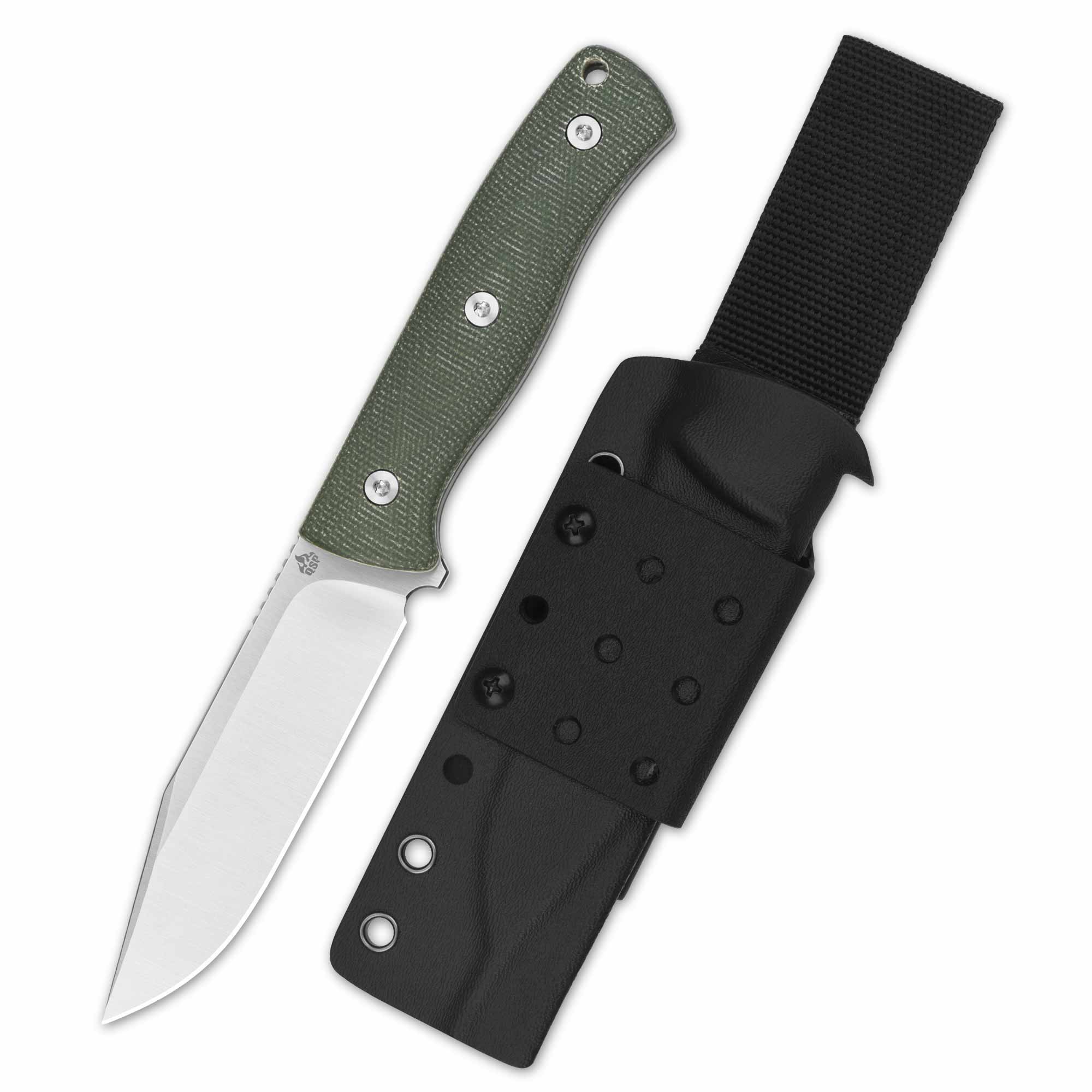 QSP Bison V2 Fixed Blade Knives Hunting knives D2 Blade Micarta handle - Image 10