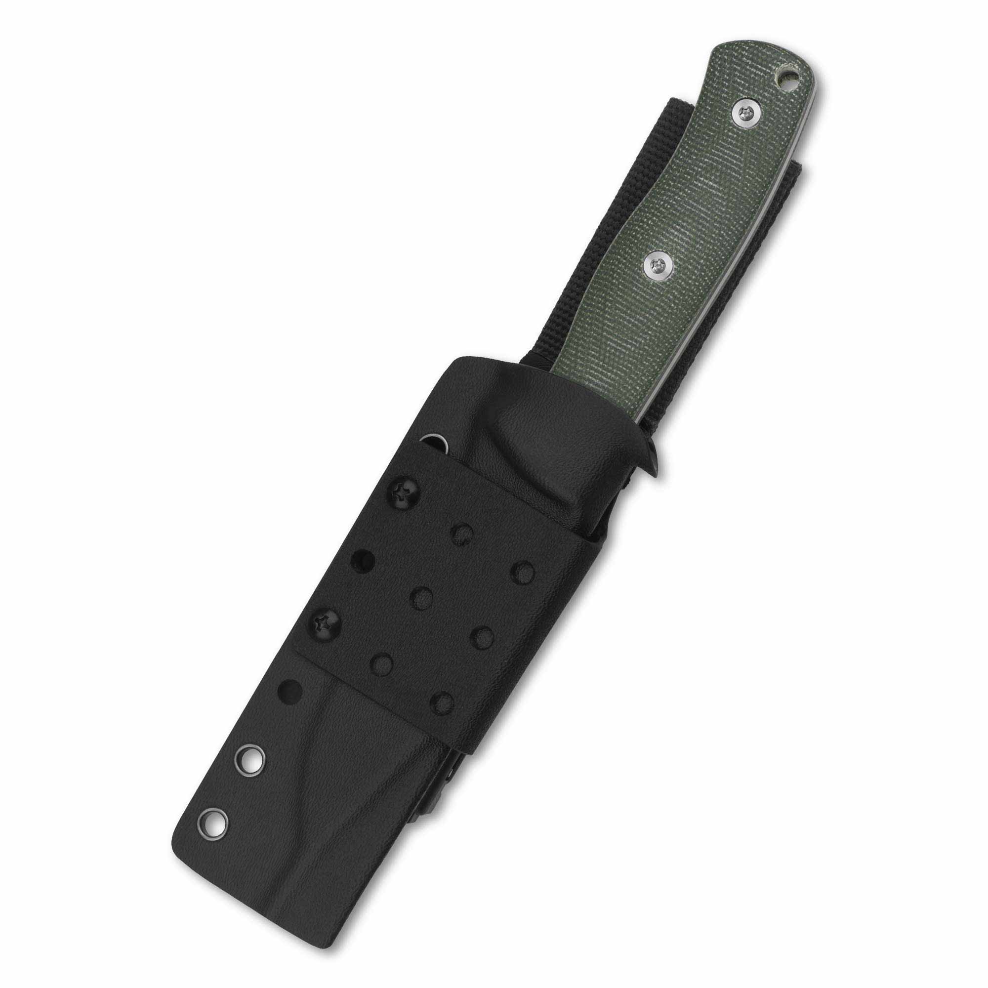 QSP Bison V2 Fixed Blade Knives Hunting knives D2 Blade Micarta handle - Image 12