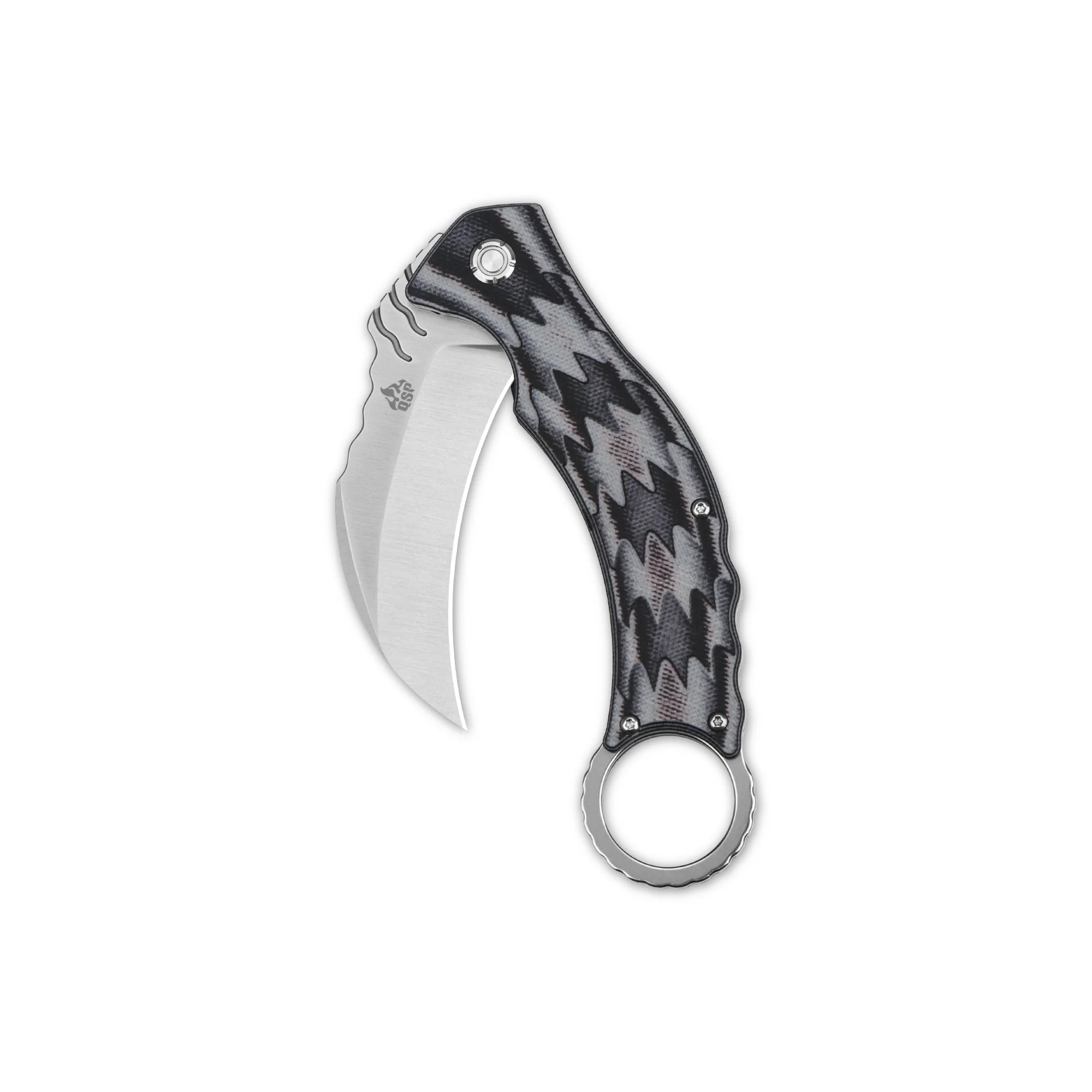 QSP Eagle Liner Lock Pocket Knife D2 Blade G10 Handle - Image 11