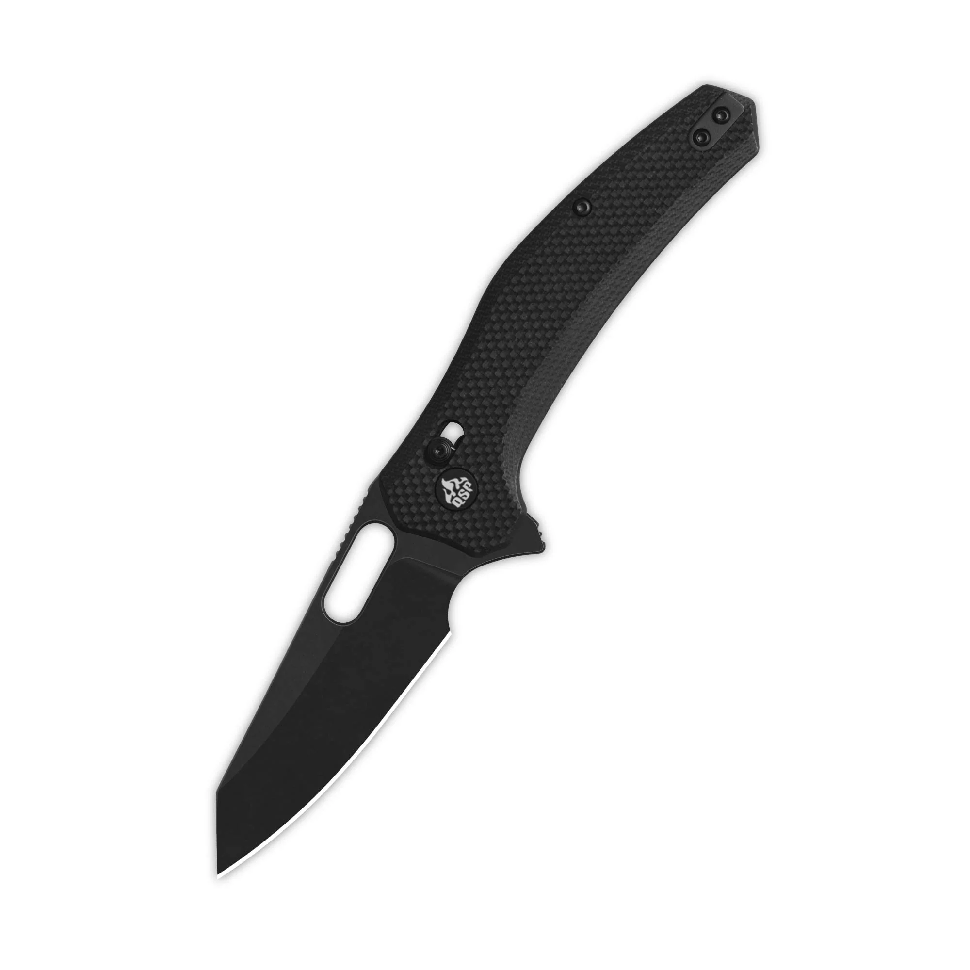 QSP Emu Glyde Lock Pocket Knife 14C28N Blade Black Coarse G10 Handle - Image 5