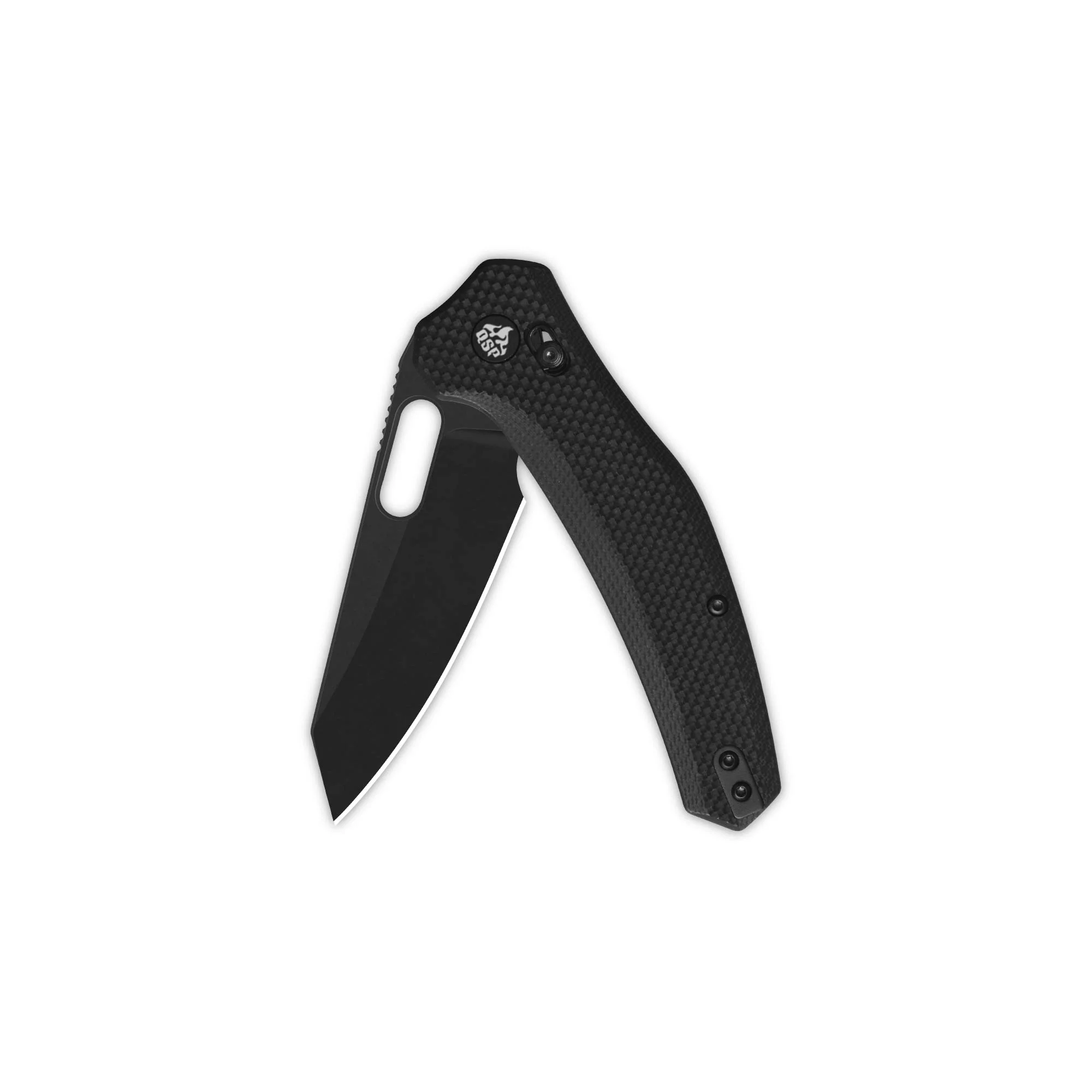 QSP Emu Glyde Lock Pocket Knife 14C28N Blade Black Coarse G10 Handle - Image 6