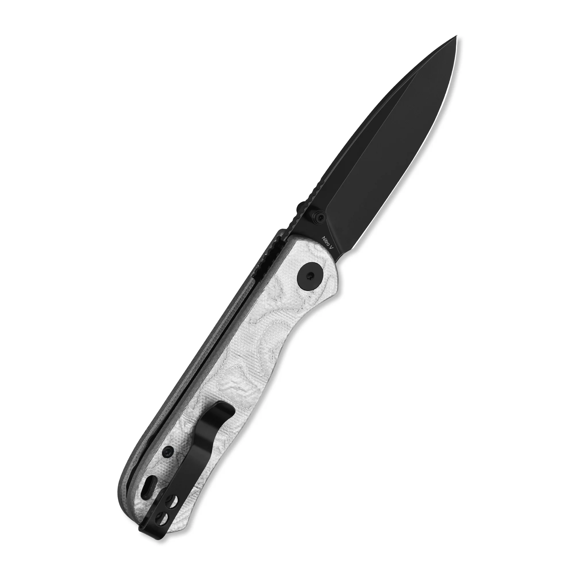 QSP Ferret Liner Lock Pocket Knife Notro V blade Aluminum Foil G10 handle - Image 8