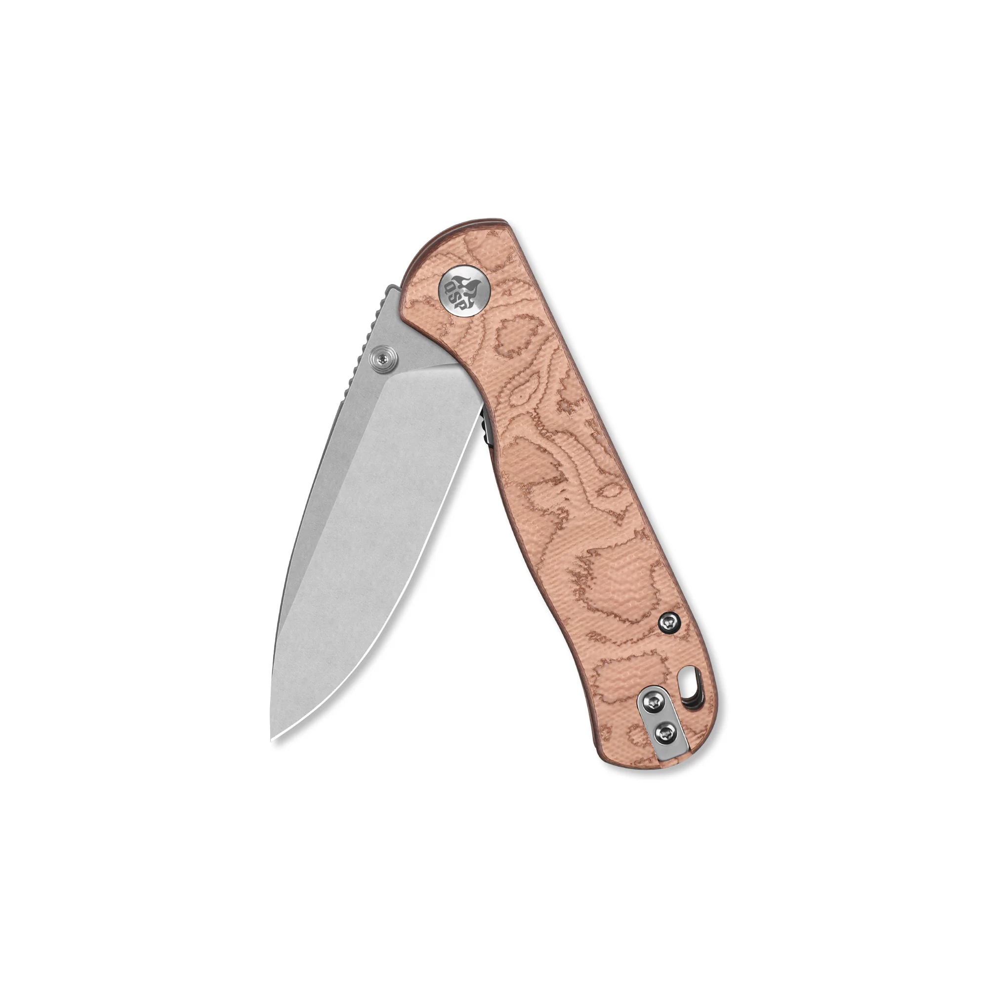 QSP Ferret Liner Lock Pocket Knife Notro V blade Copper Foil G10 handle - Image 4