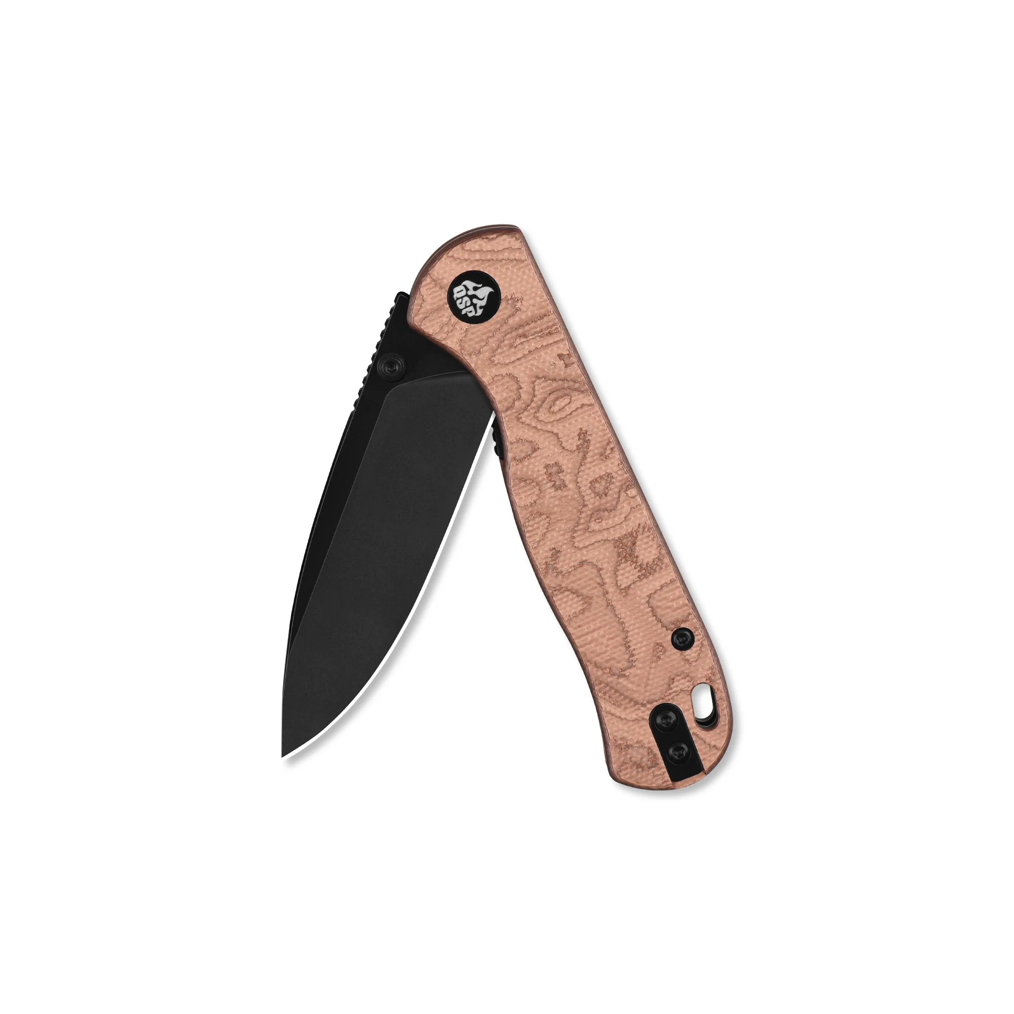 QSP Ferret Liner Lock Pocket Knife Notro V blade Copper Foil G10 handle - Image 7