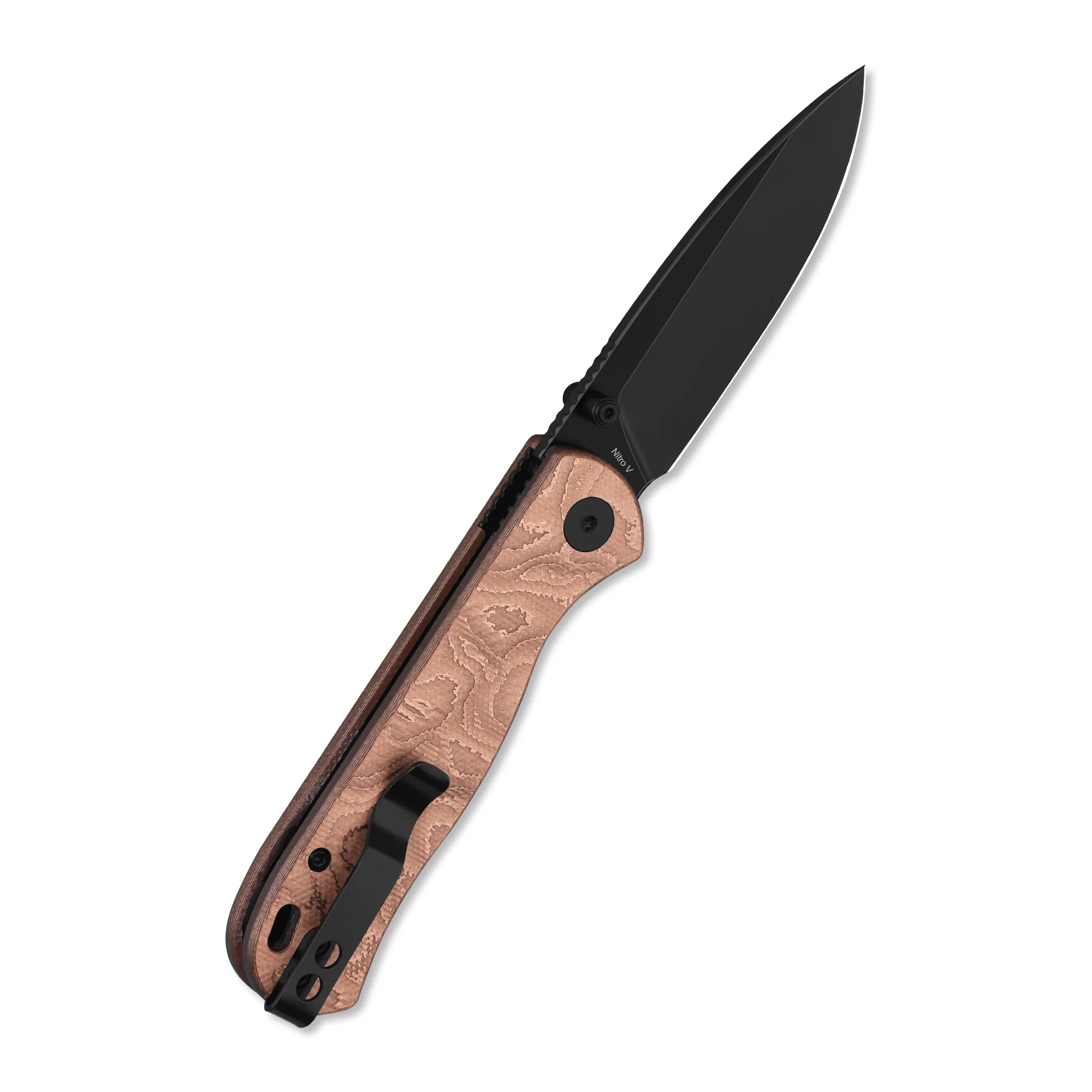 QSP Ferret Liner Lock Pocket Knife Notro V blade Copper Foil G10 handle - Image 8