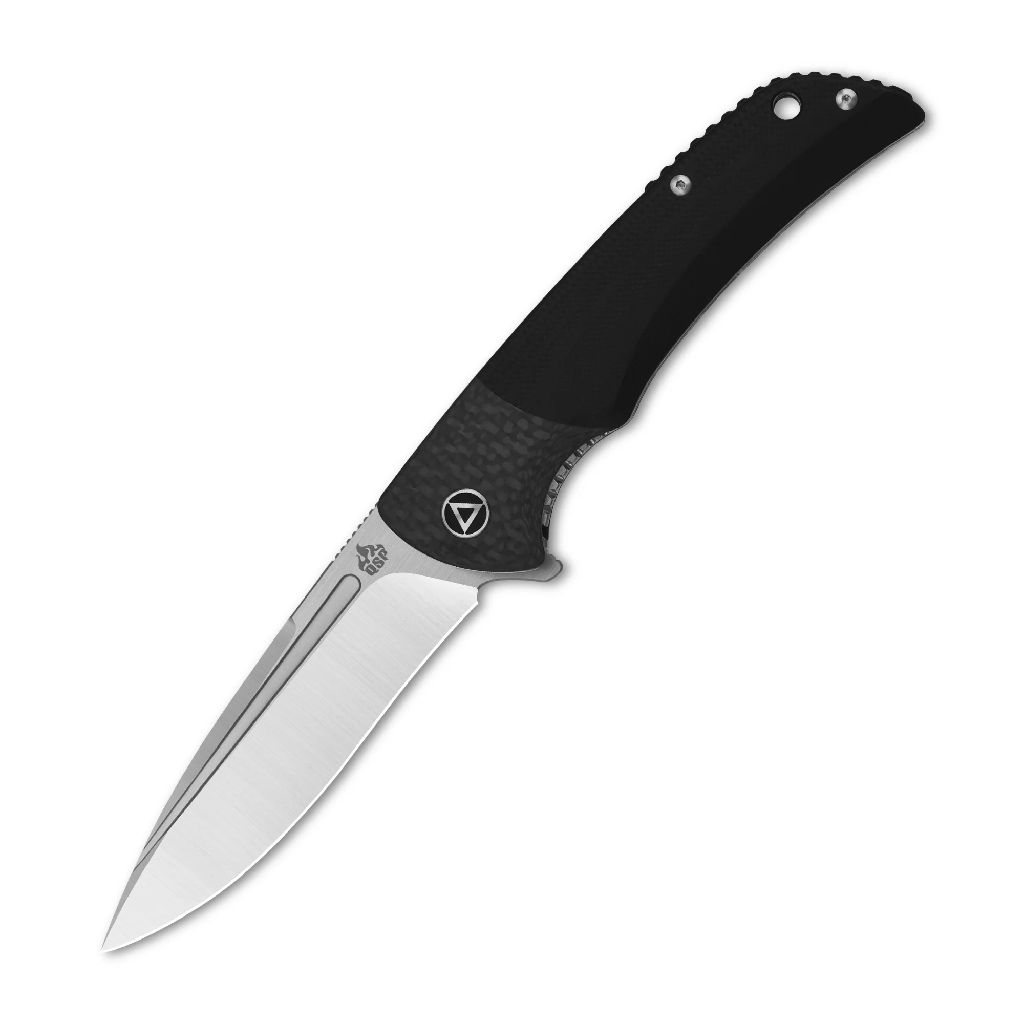 QSP Harpyie Liner Lock Pocket Knife CPM S35VN Blade Carbon Fiber w/G10 Handle - Image 5