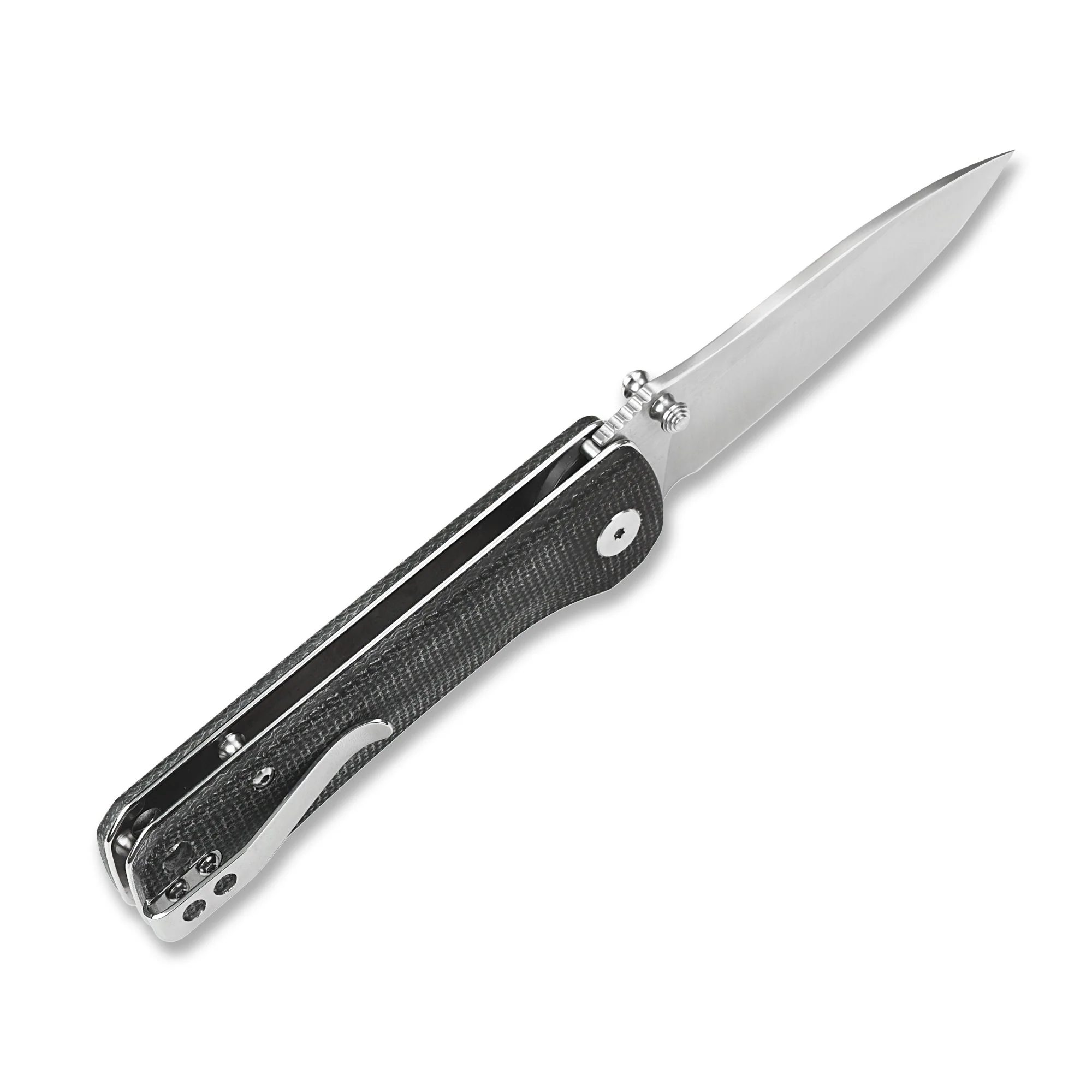 QSP Hawk Liner Lock Pocket Knife 14C28N Blade with Micarta Handle - Image 16