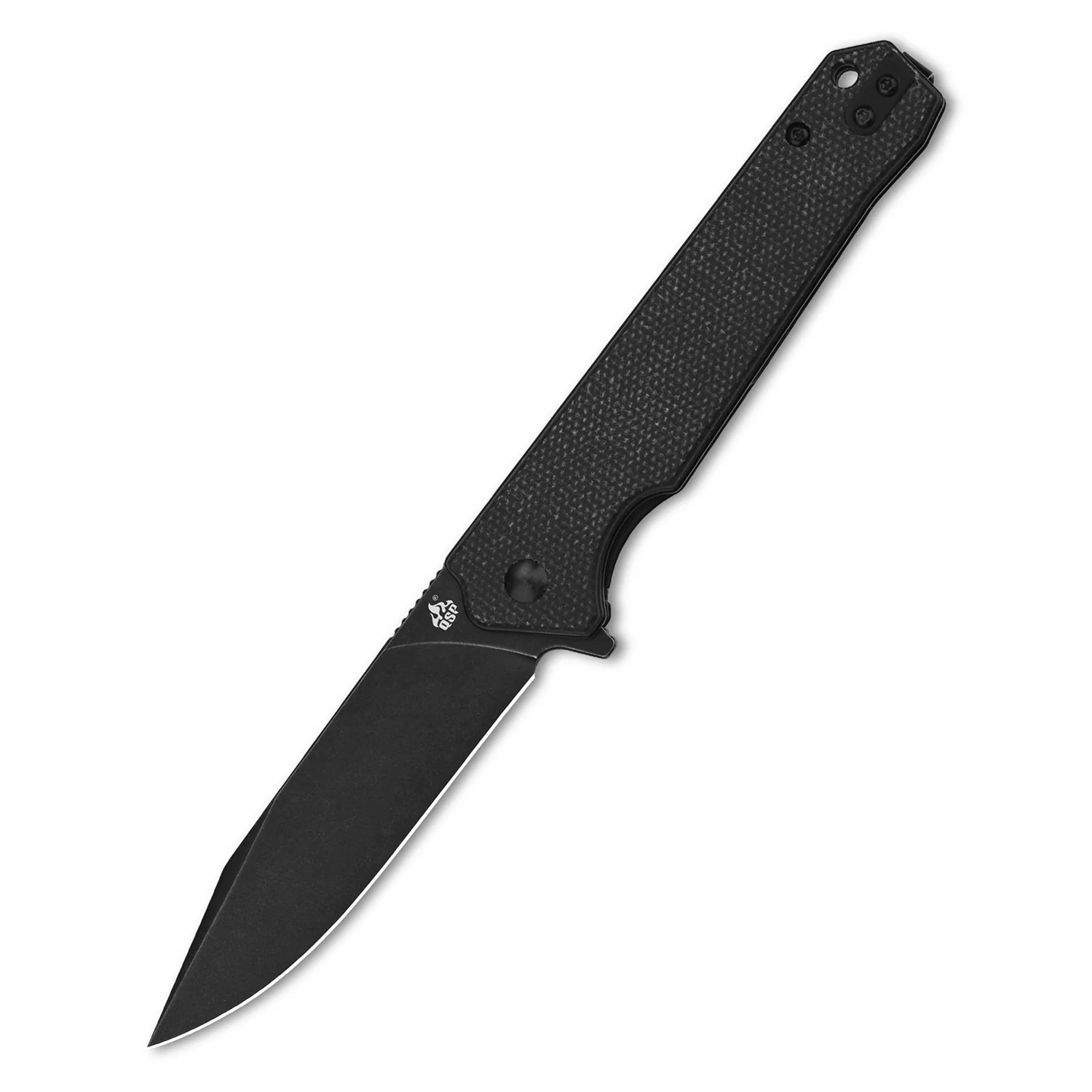 QSP Mamba V2 Liner Lock Pocket Knife D2 Blade Black Micarta Handle - Image 5