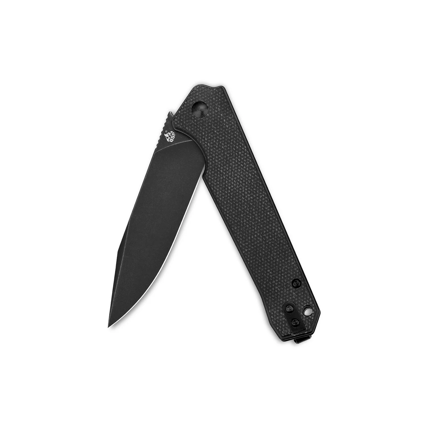 QSP Mamba V2 Liner Lock Pocket Knife D2 Blade Black Micarta Handle - Image 7