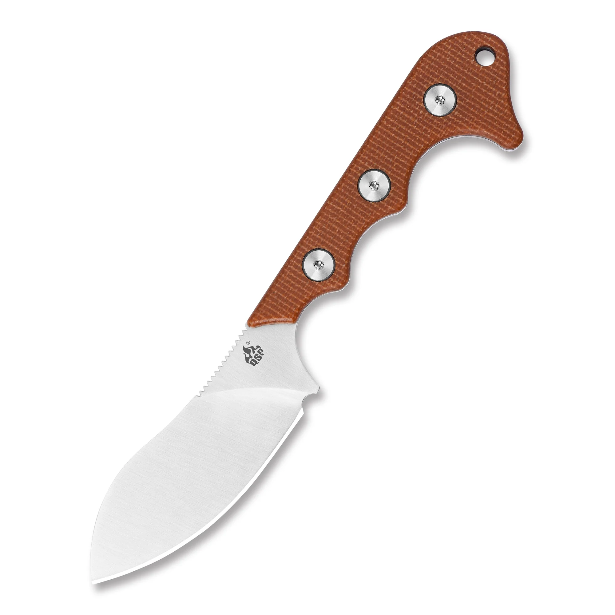 QSP Neckmuk Neck Knife D2 blade Micarta handle with Kydex sheath - Image 5