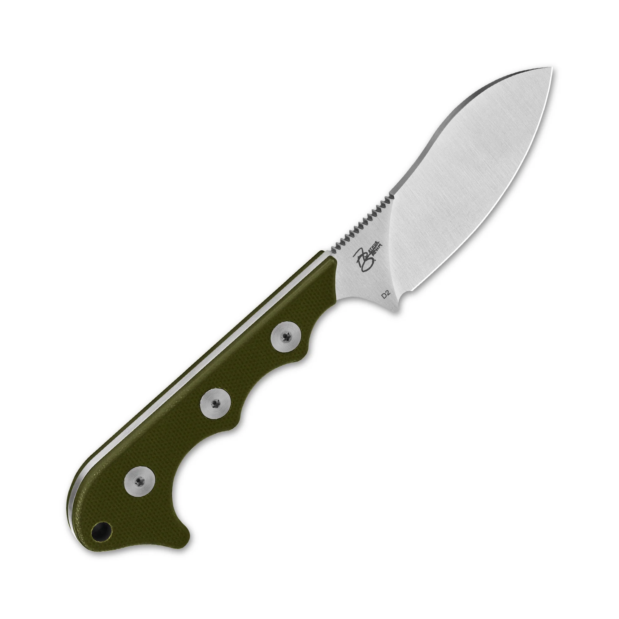 QSP Neckmuk Neck Knfie D2 blade G10 handle with Kydex sheath - Image 11