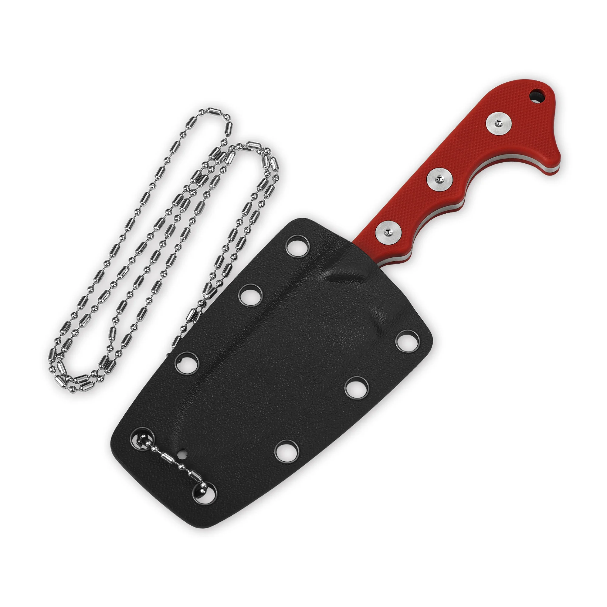 QSP Neckmuk Neck Knfie D2 blade G10 handle with Kydex sheath - Image 14