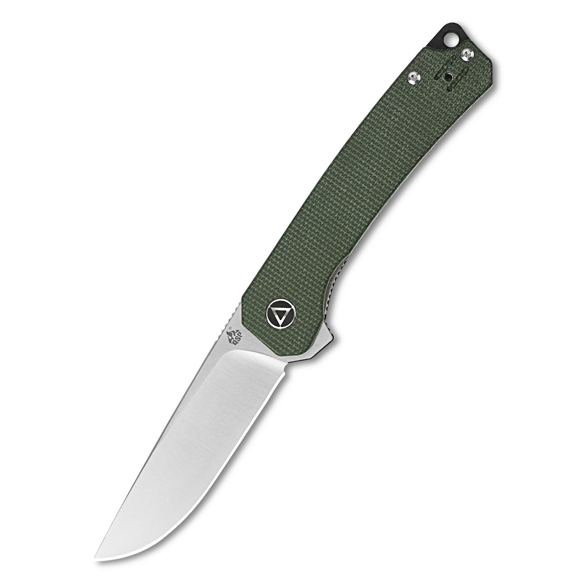 QSP Osprey Liner Lock Pocket Knife 14C28N Blade Micarta Handle - Image 9