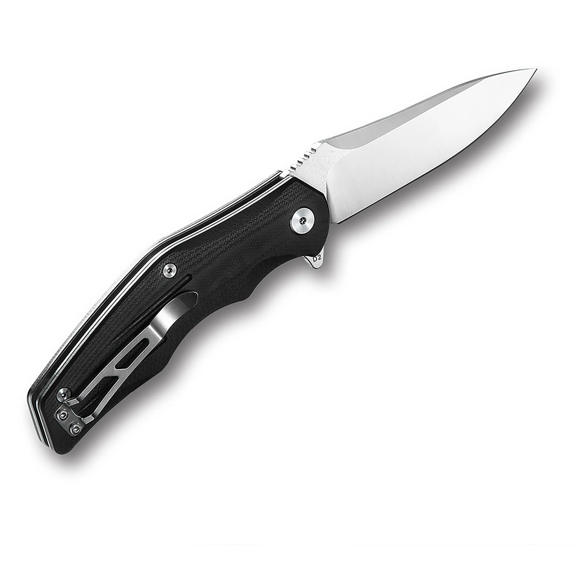 QSP Pangolin Liner Lock Pocket Knife D2 Blade G10 Handle - Image 4