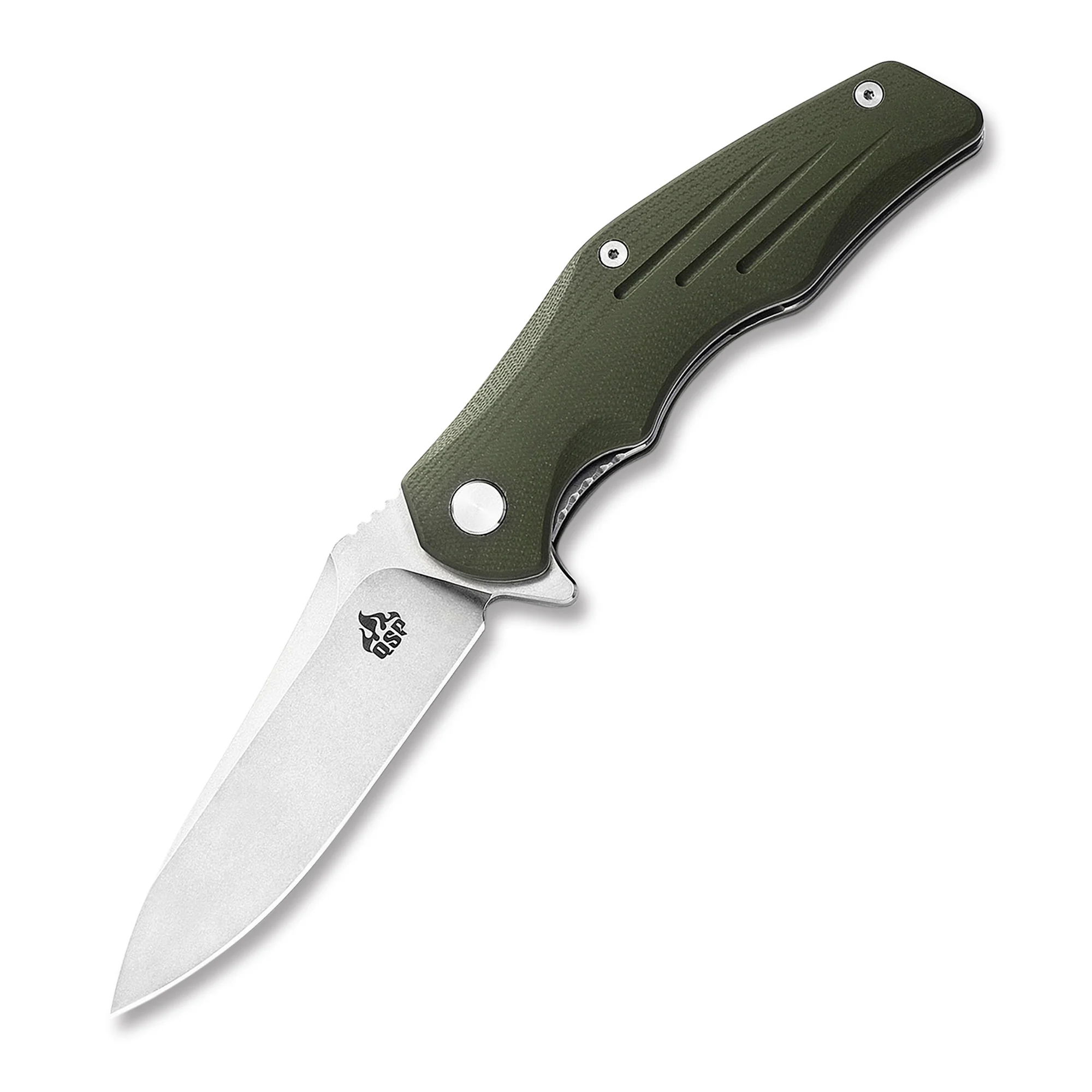 QSP Pangolin Liner Lock Pocket Knife D2 Blade G10 Handle - Image 5