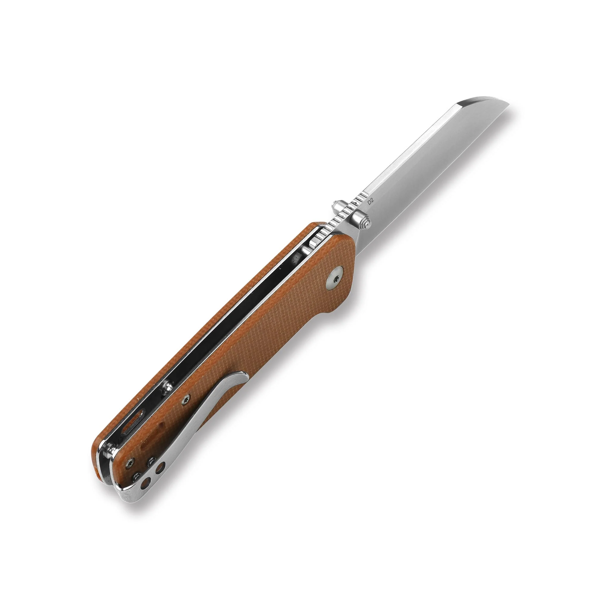 QSP Penguin Liner Lock Pocket Knife D2 blade Micarta handle - Image 24