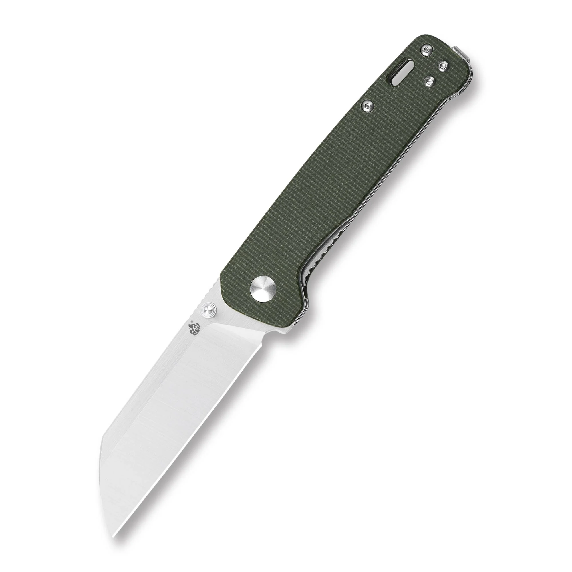 QSP Penguin Liner Lock Pocket Knife D2 blade Micarta handle - Image 5
