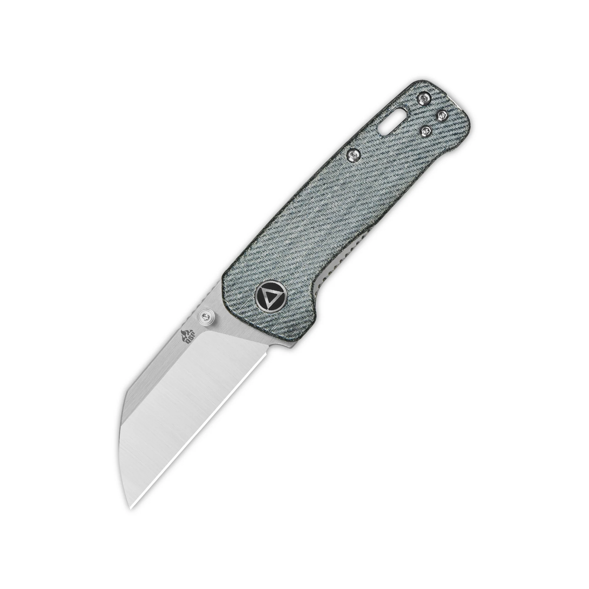 QSP Penguin Mini Liner Lock Pocket Knife 14C28N Blade Micarta Handle - Image 5