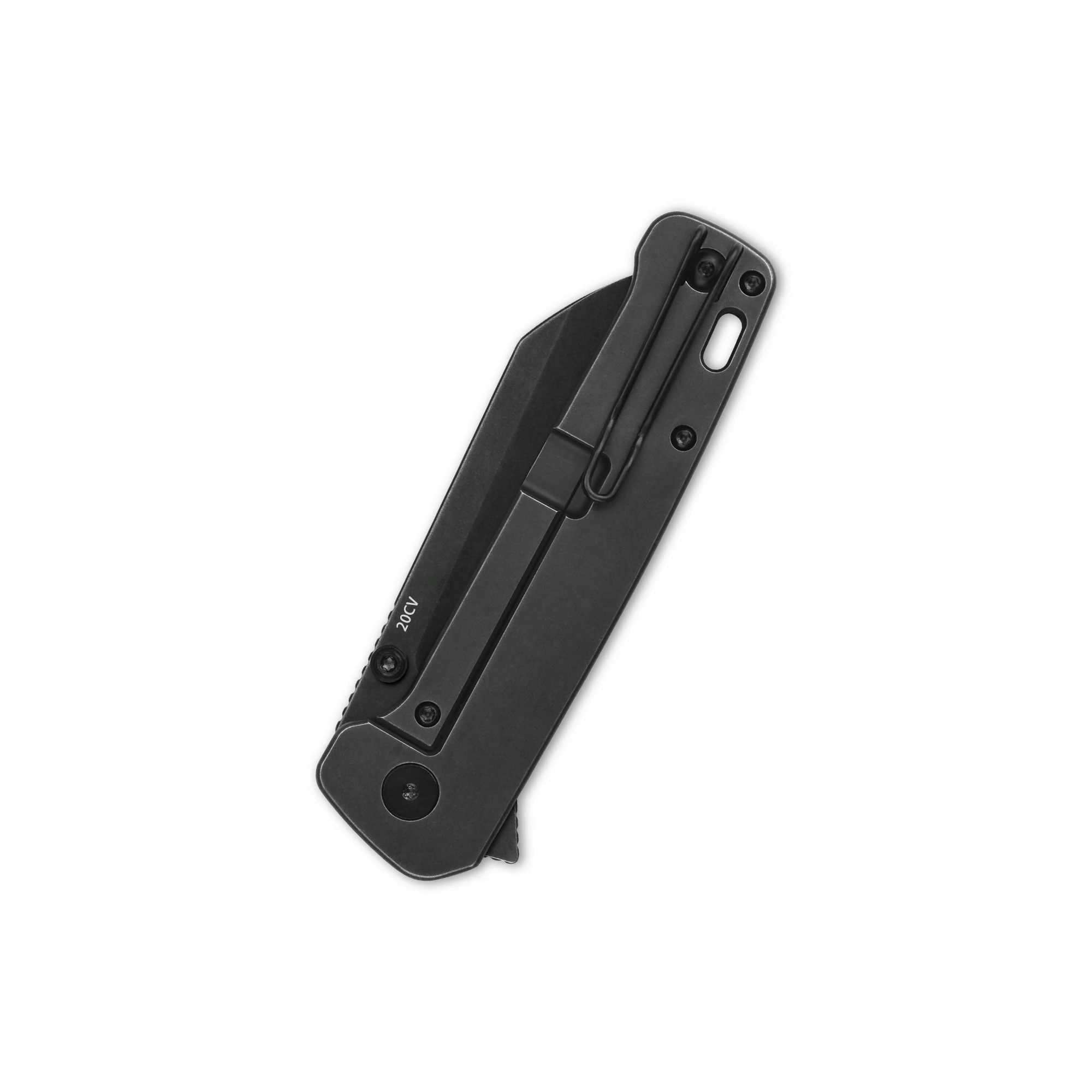 QSP Penguin Plus (Penguin XL ) Frame Lock Pocket Knife 20CV Blade Red Blue Camo CF and Ti Handle - Image 6