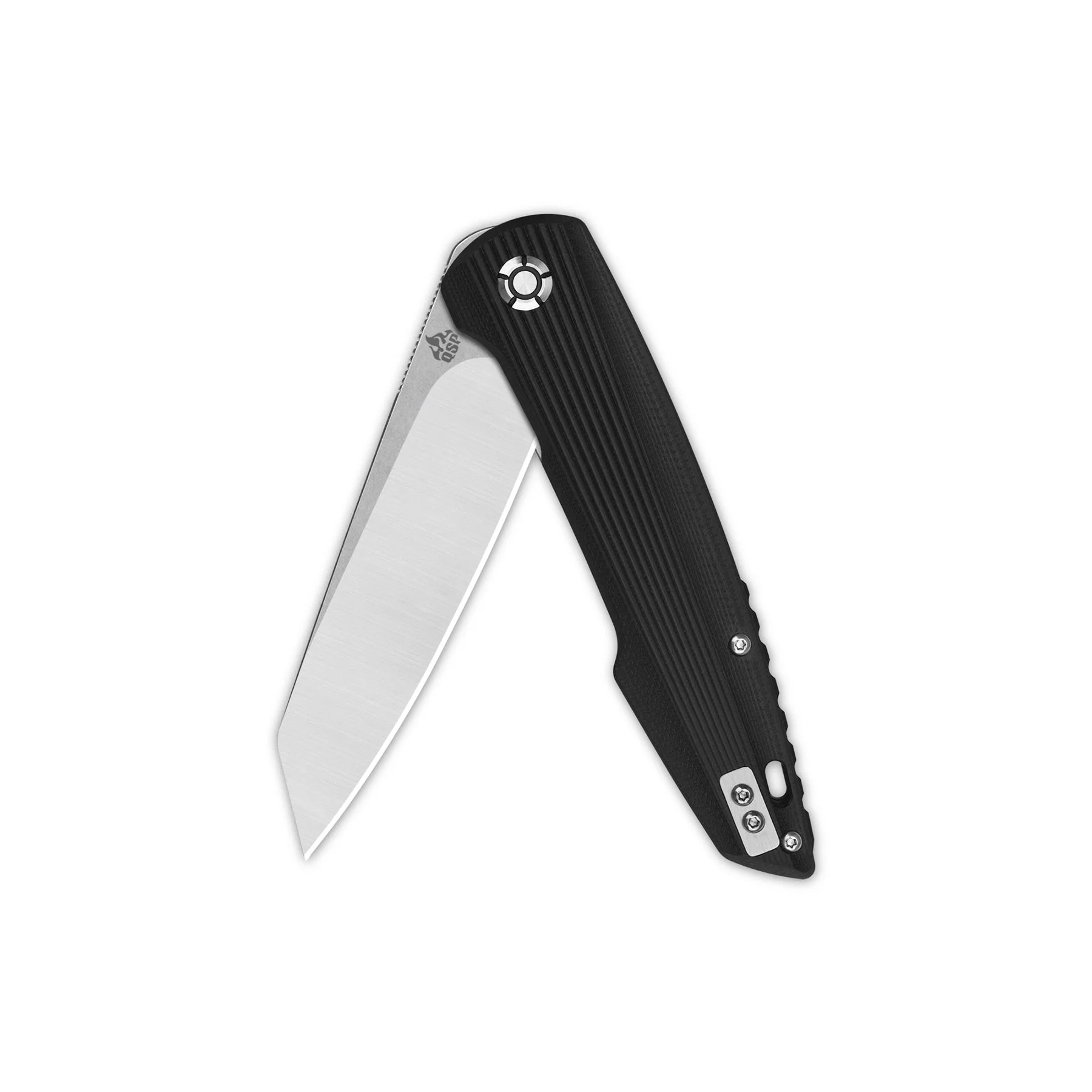 QSP Phoenix Liner Lock Pocket Knife D2 blade Black G10 Handle - Image 3