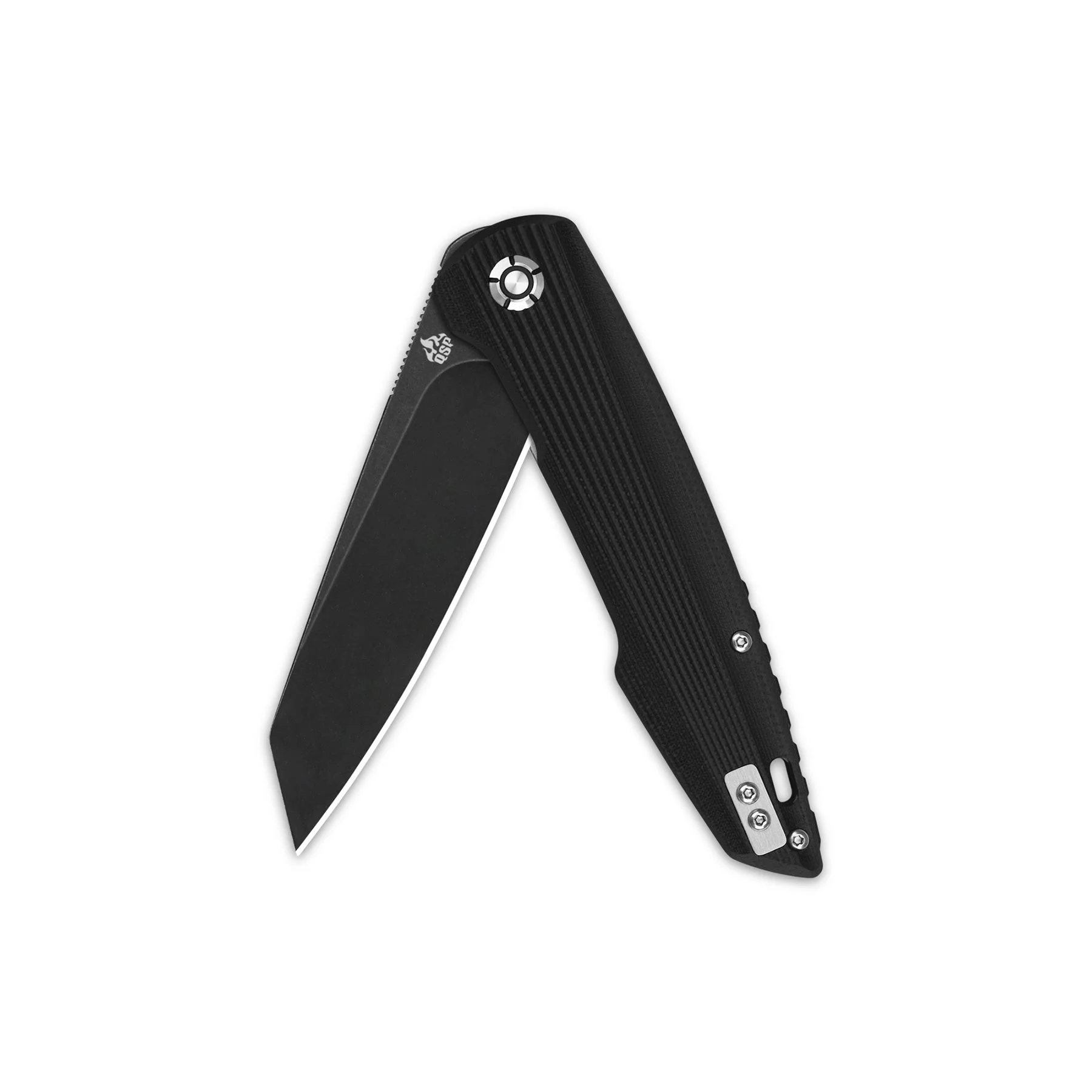QSP Phoenix Liner Lock Pocket Knife D2 blade Black G10 Handle - Image 7