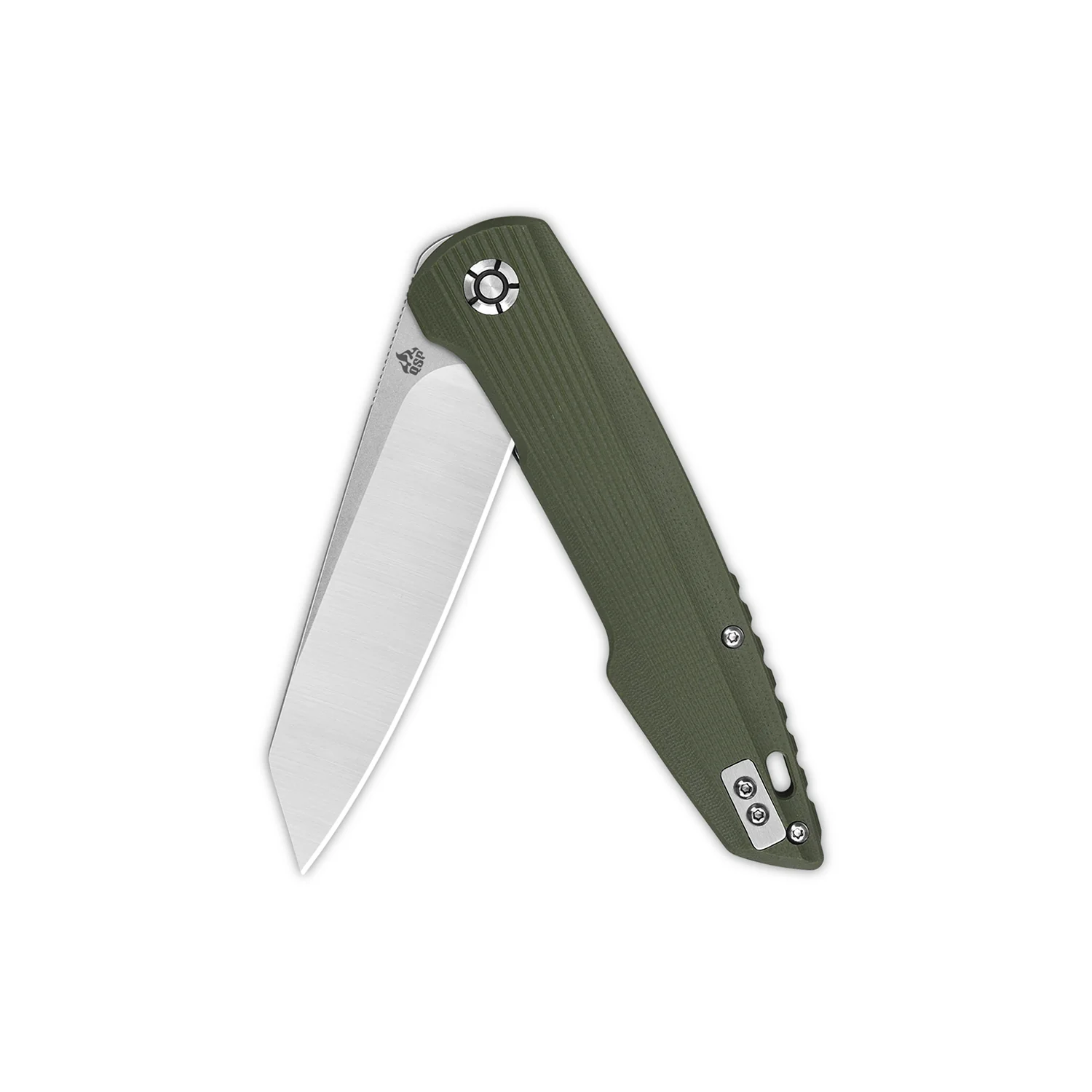 QSP Phoenix Liner Lock Pocket Knife D2 blade Green G10 Handle - Image 3