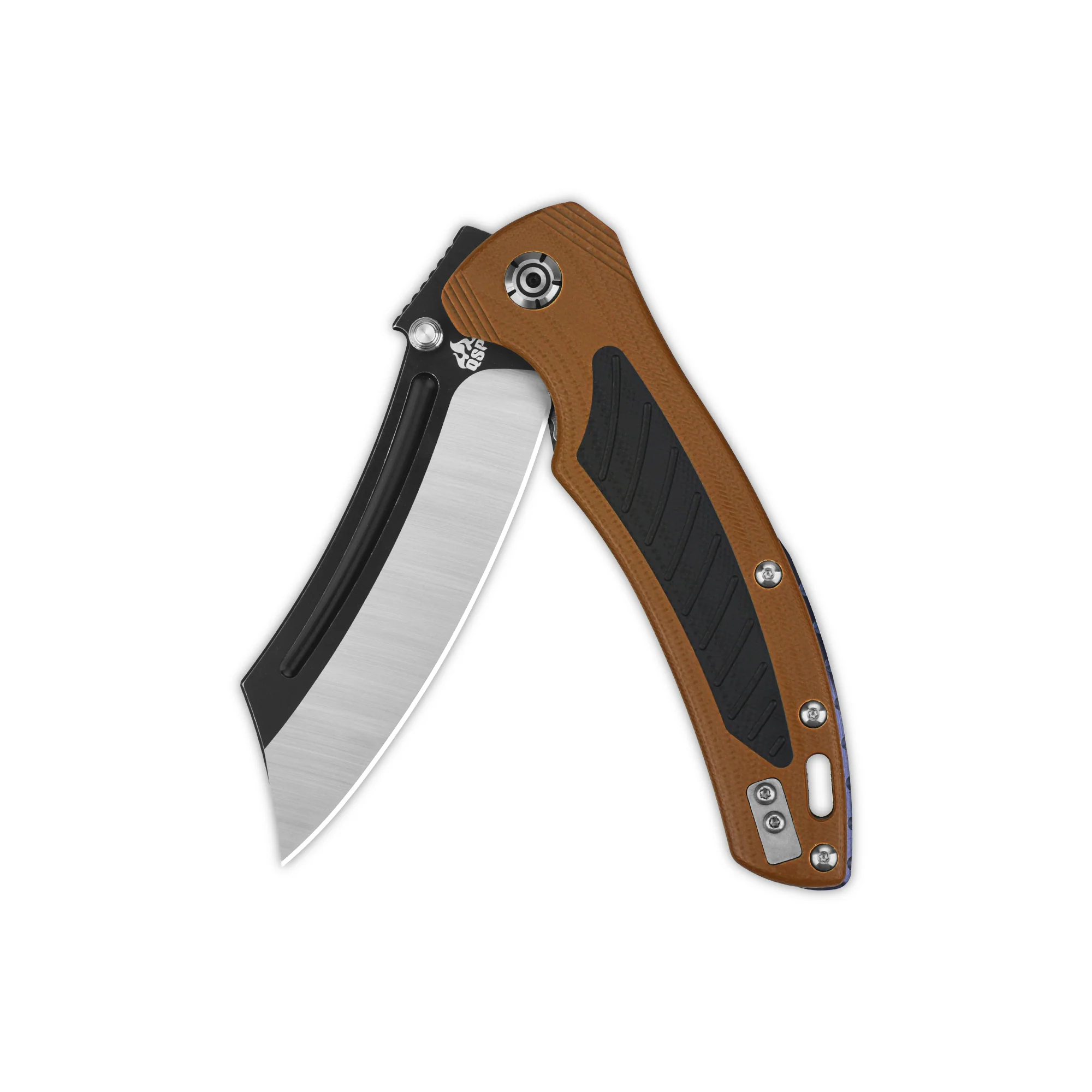 QSP Platypus Liner Lock Pocket Knife Sandvik 14C28N Blade G10 Handle with Ti Backspacer - Image 3