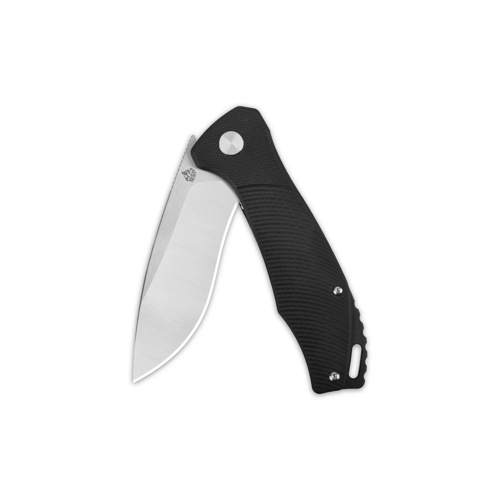 QSP Raven Liner Lock Pocket Knife D2 Blade Black G10 Handle - Image 3
