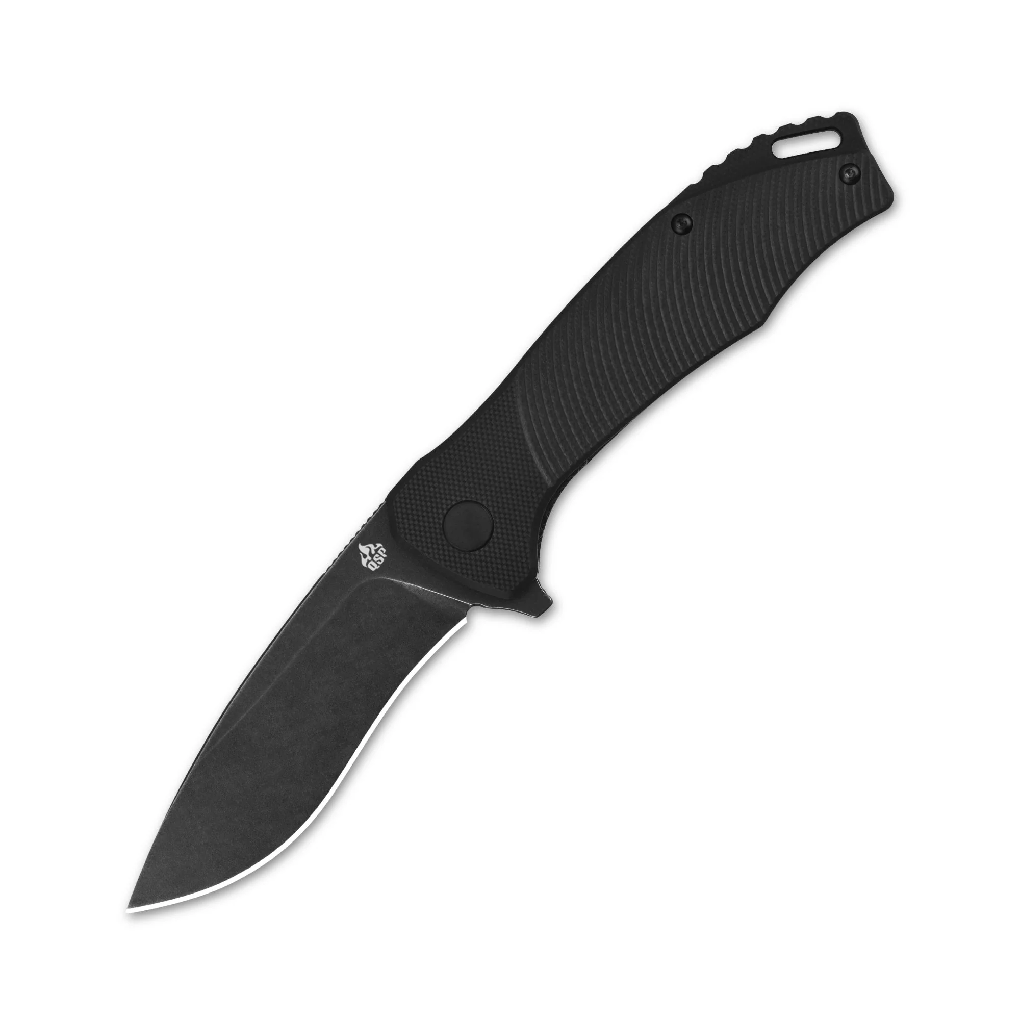 QSP Raven Liner Lock Pocket Knife D2 Blade Black G10 Handle - Image 5