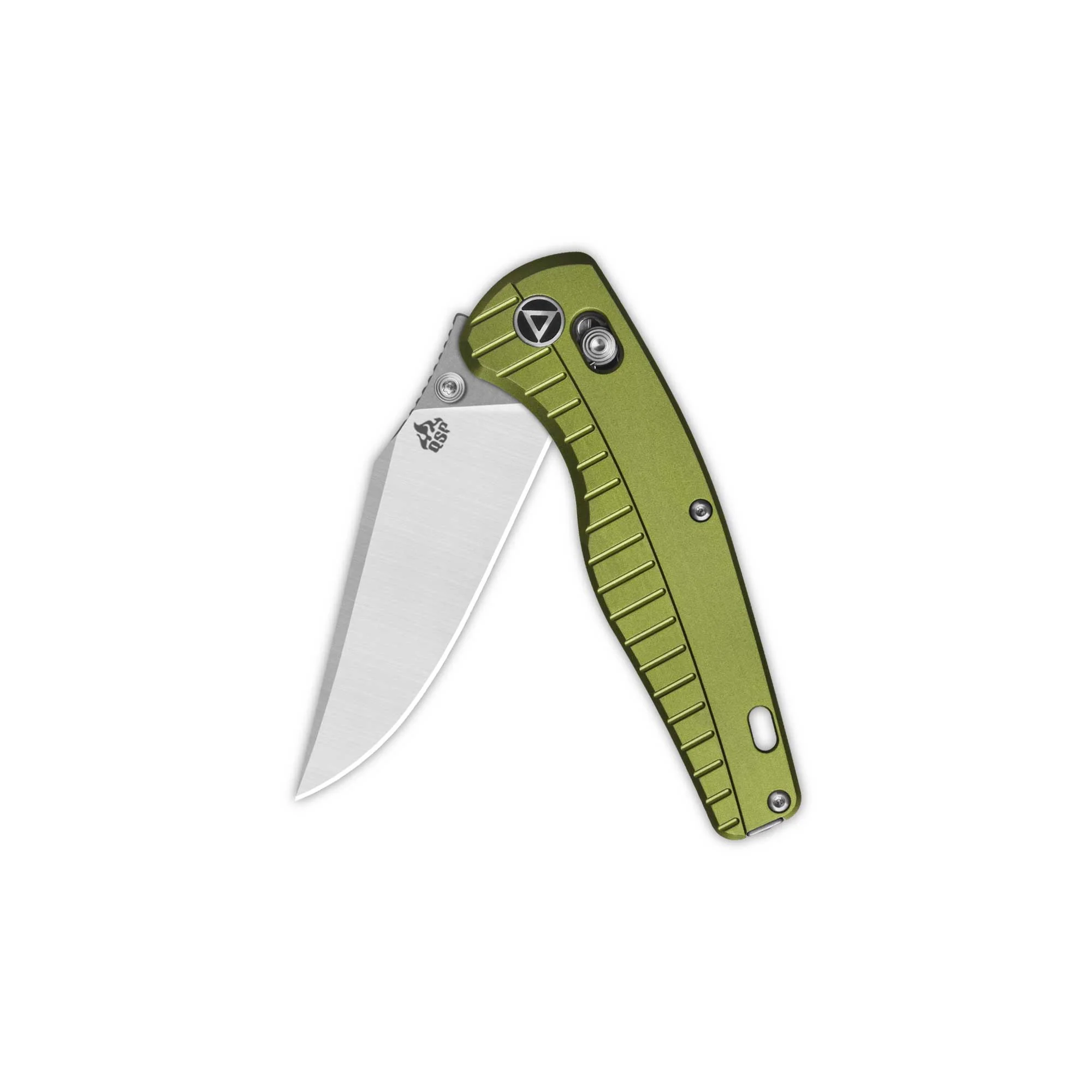 QSP Reptile Glyde Lock Pocket Knife 14C28N Blade Champ OD Green Aluminium Handle - Image 3