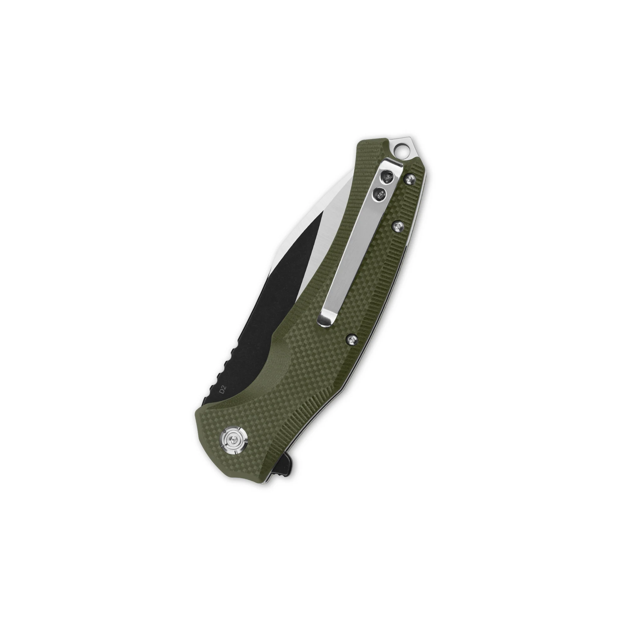 QSP Snipe Liner Lock Pocket Knife D2 Blade G10 Handle - Image 6
