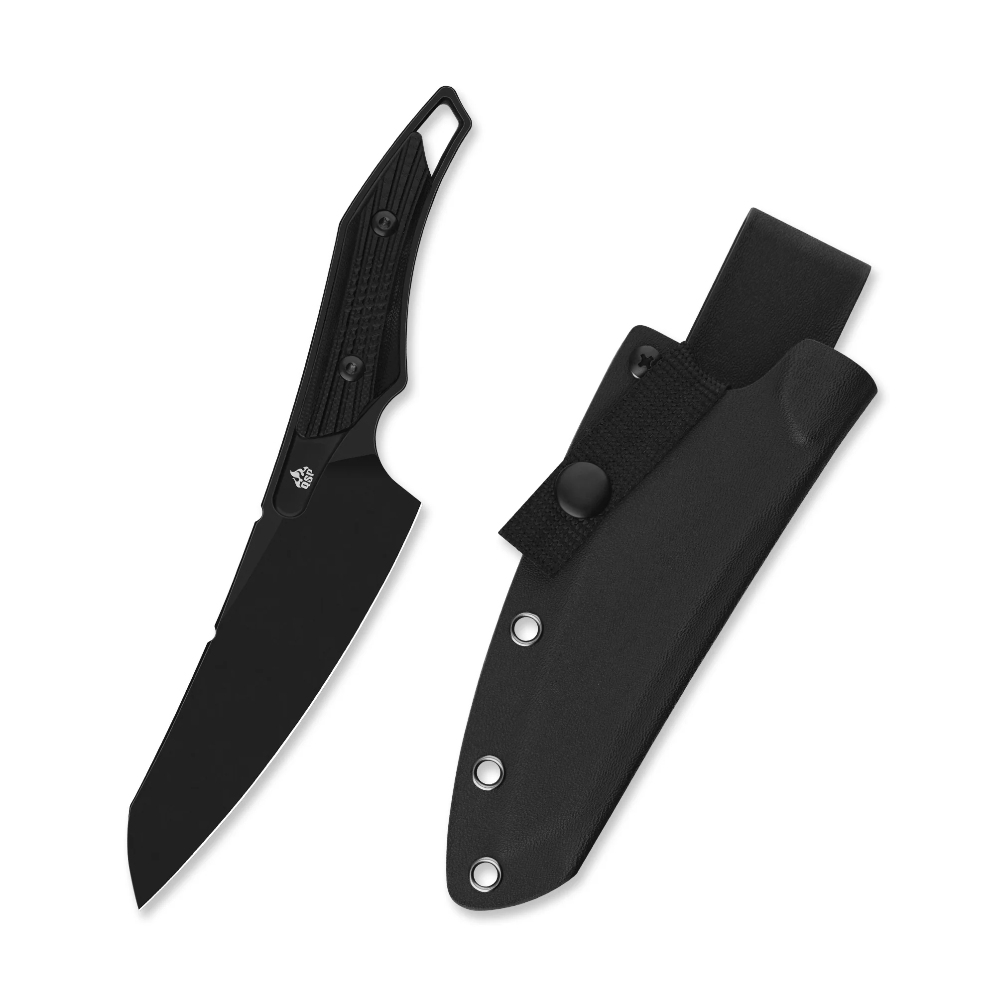 QSP T-Cook Fixed Blade Knife Nitro V Blade Black G10 Handle - Image 6