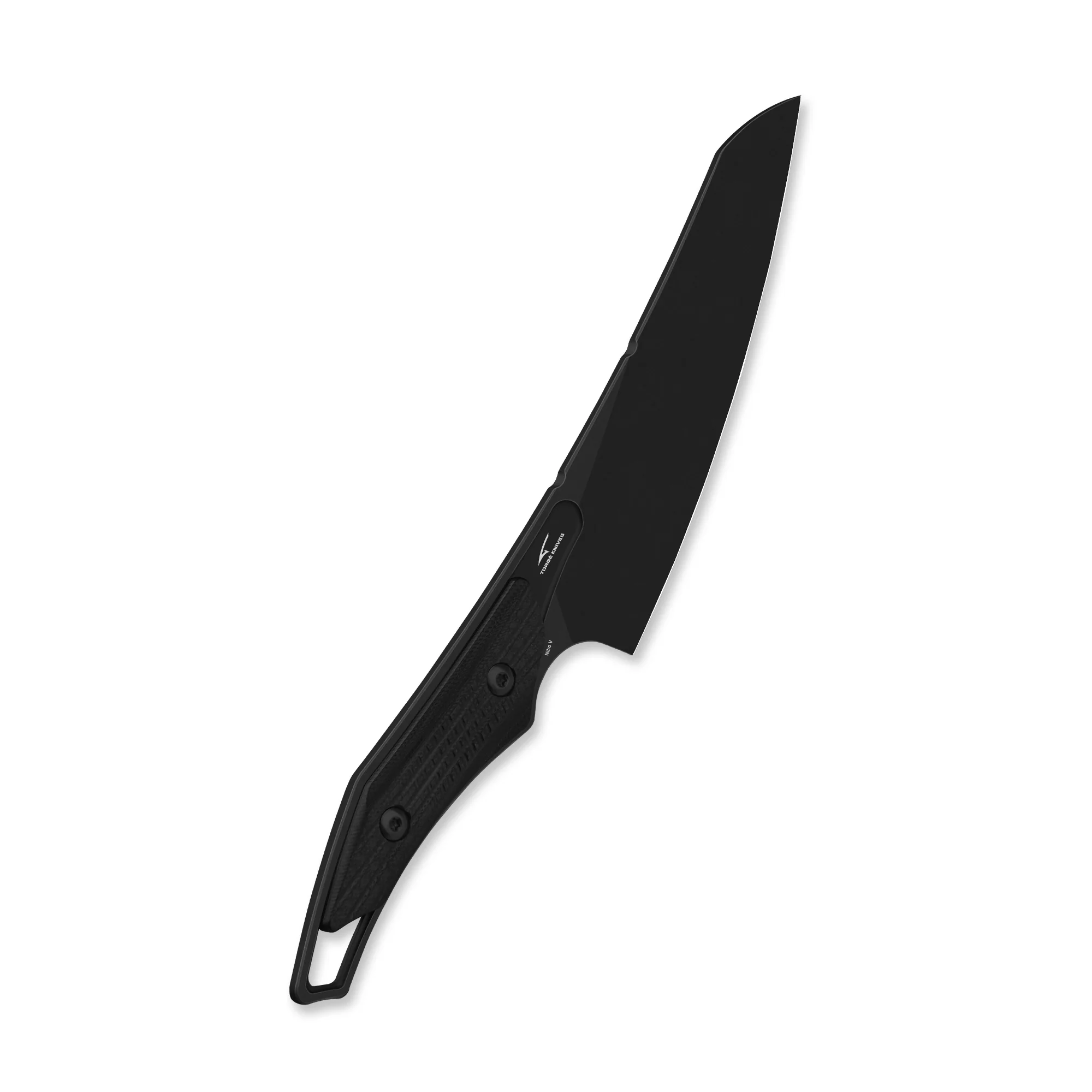 QSP T-Cook Fixed Blade Knife Nitro V Blade Black G10 Handle - Image 7