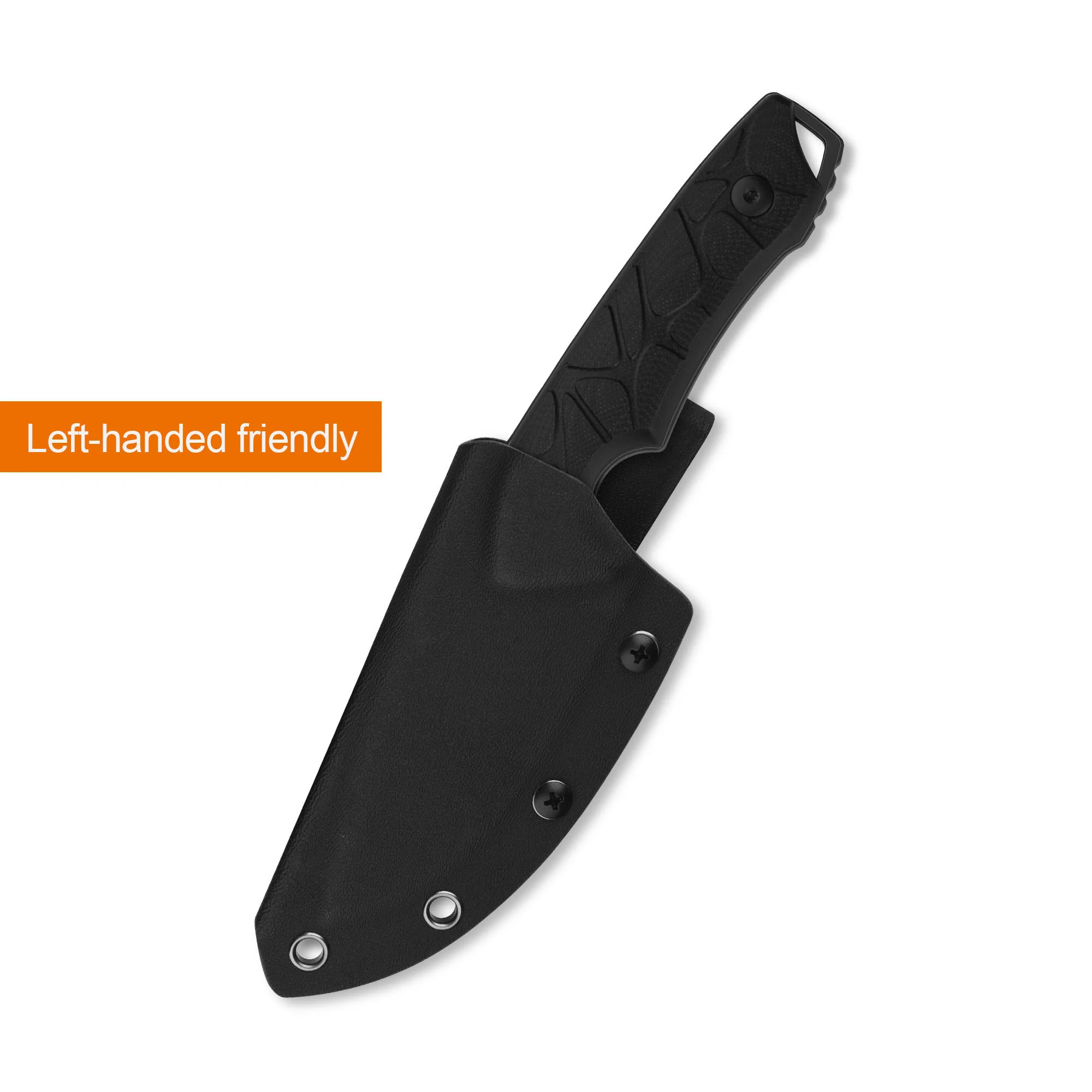 QSP Tiny TOT Fixed Blade Knife 10Cr15MoV Blade Black G10 Handle - Image 10