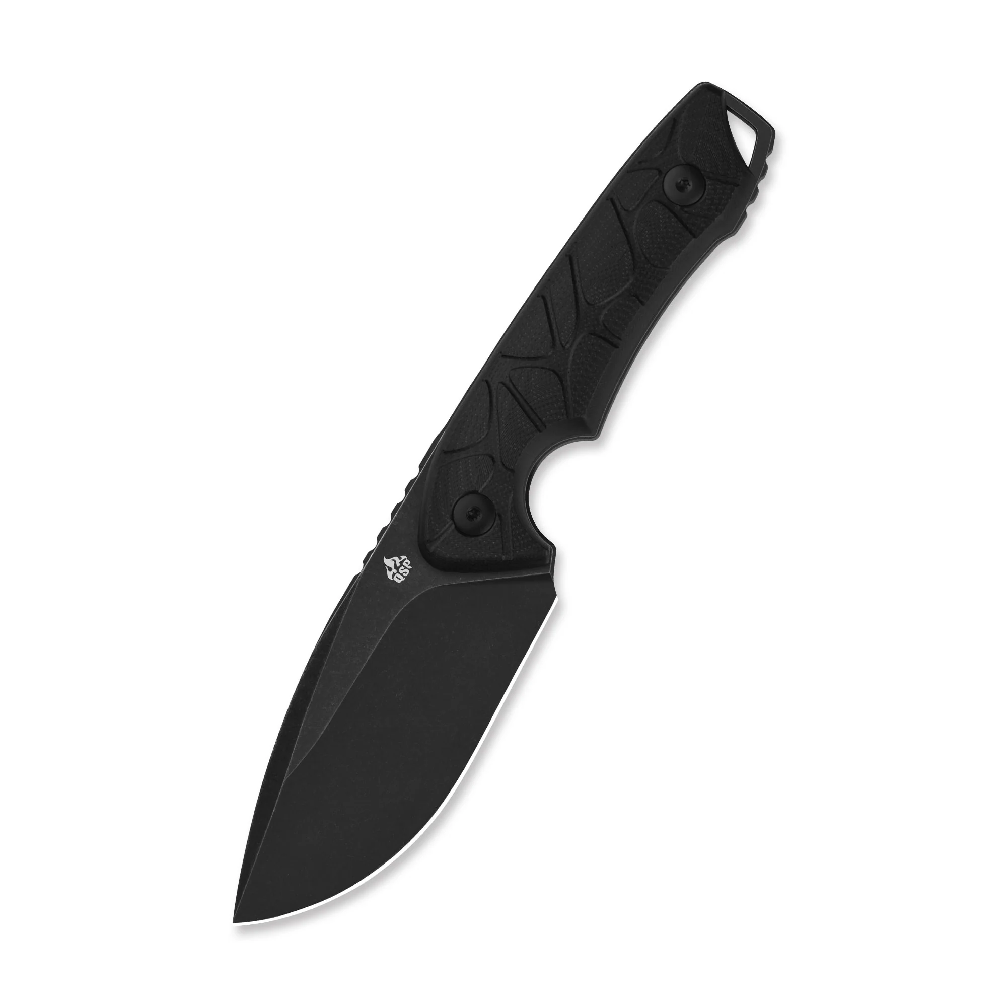 QSP Tiny TOT Fixed Blade Knife 10Cr15MoV Blade Black G10 Handle - Image 6