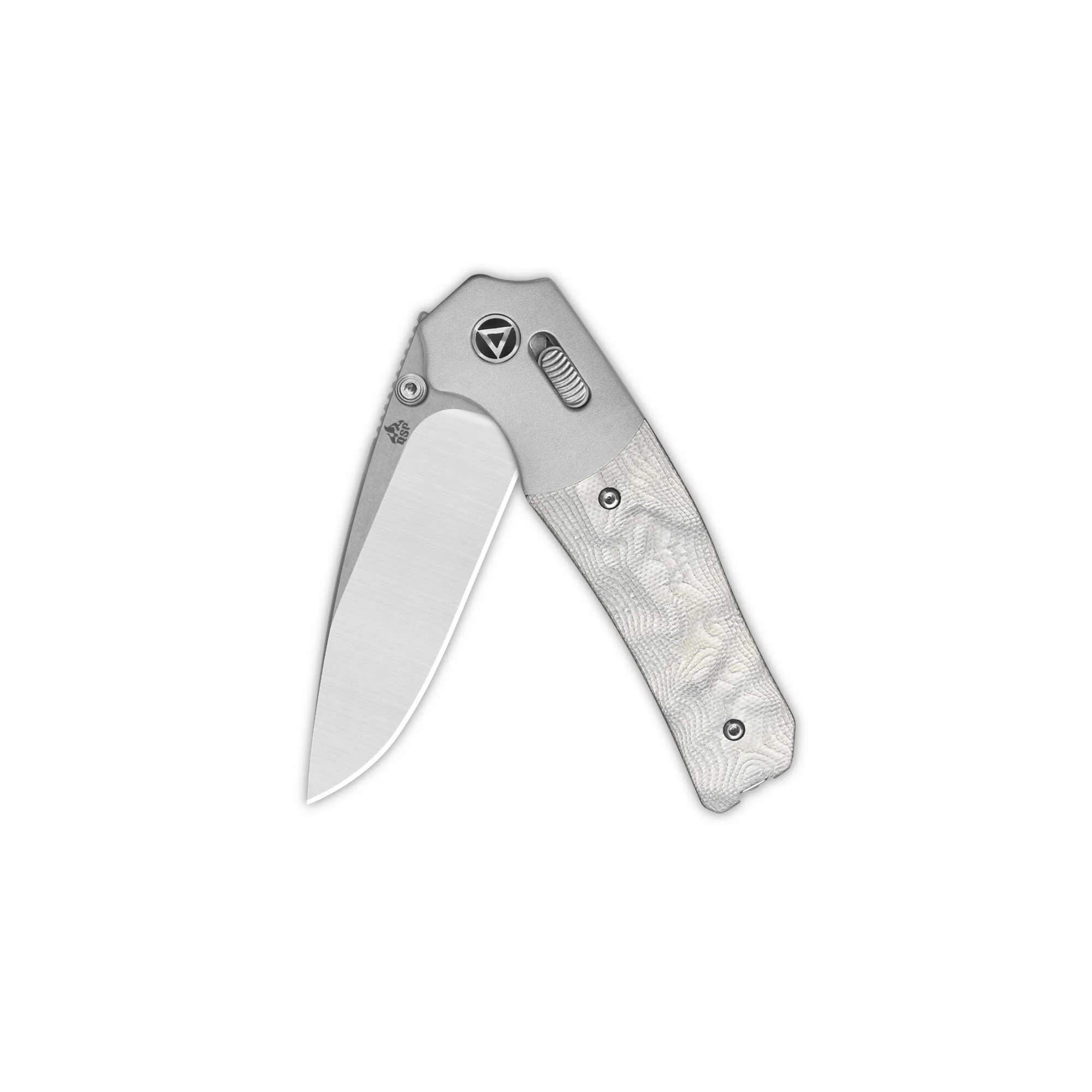 QSP Vault Glyde Lock Pocket Knife 14C28N Blade G10 with Aluminum Foil Handle - Image 3