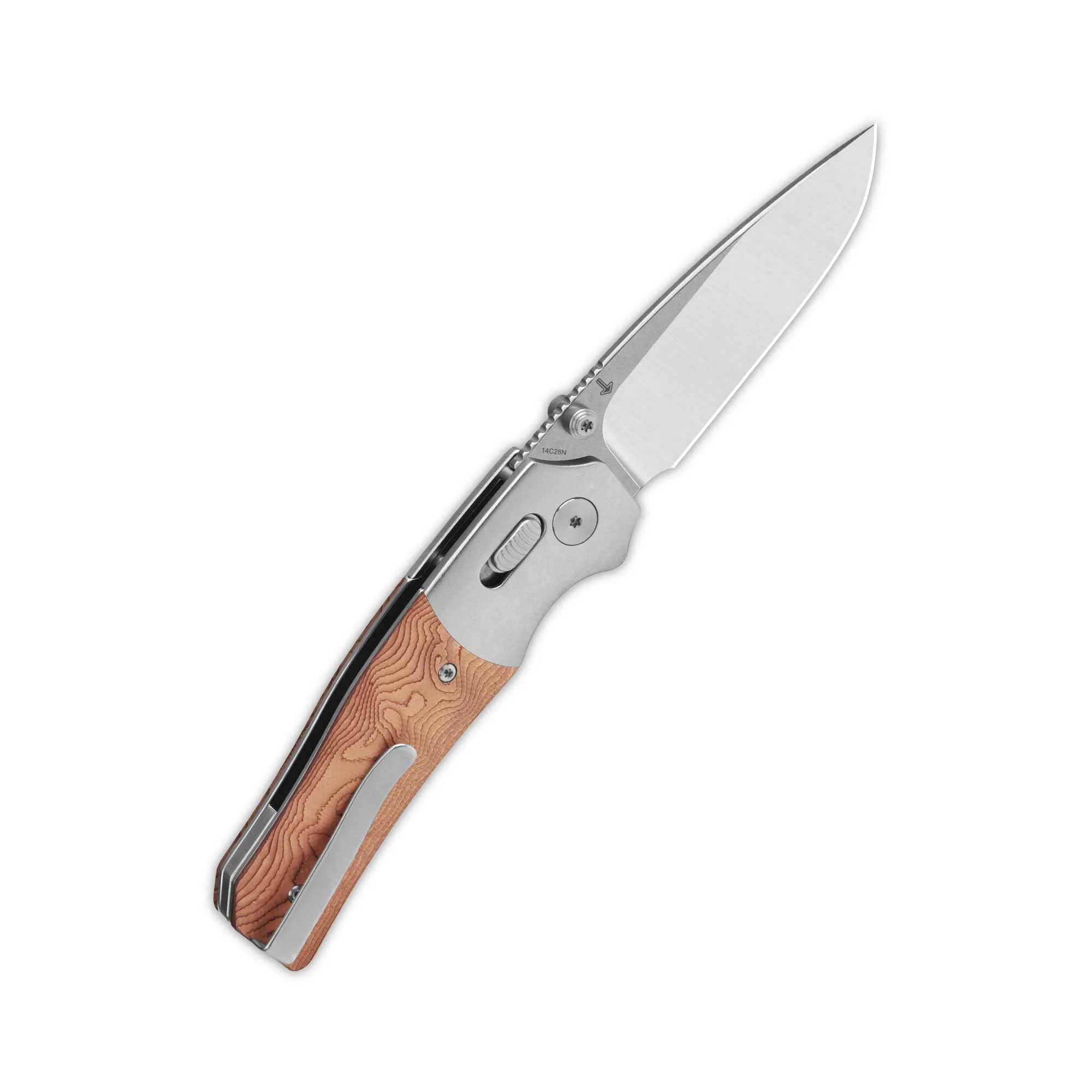 QSP Vault Glyde Lock Pocket Knife 14C28N Blade G10 with Copper Foil Handle - Image 4