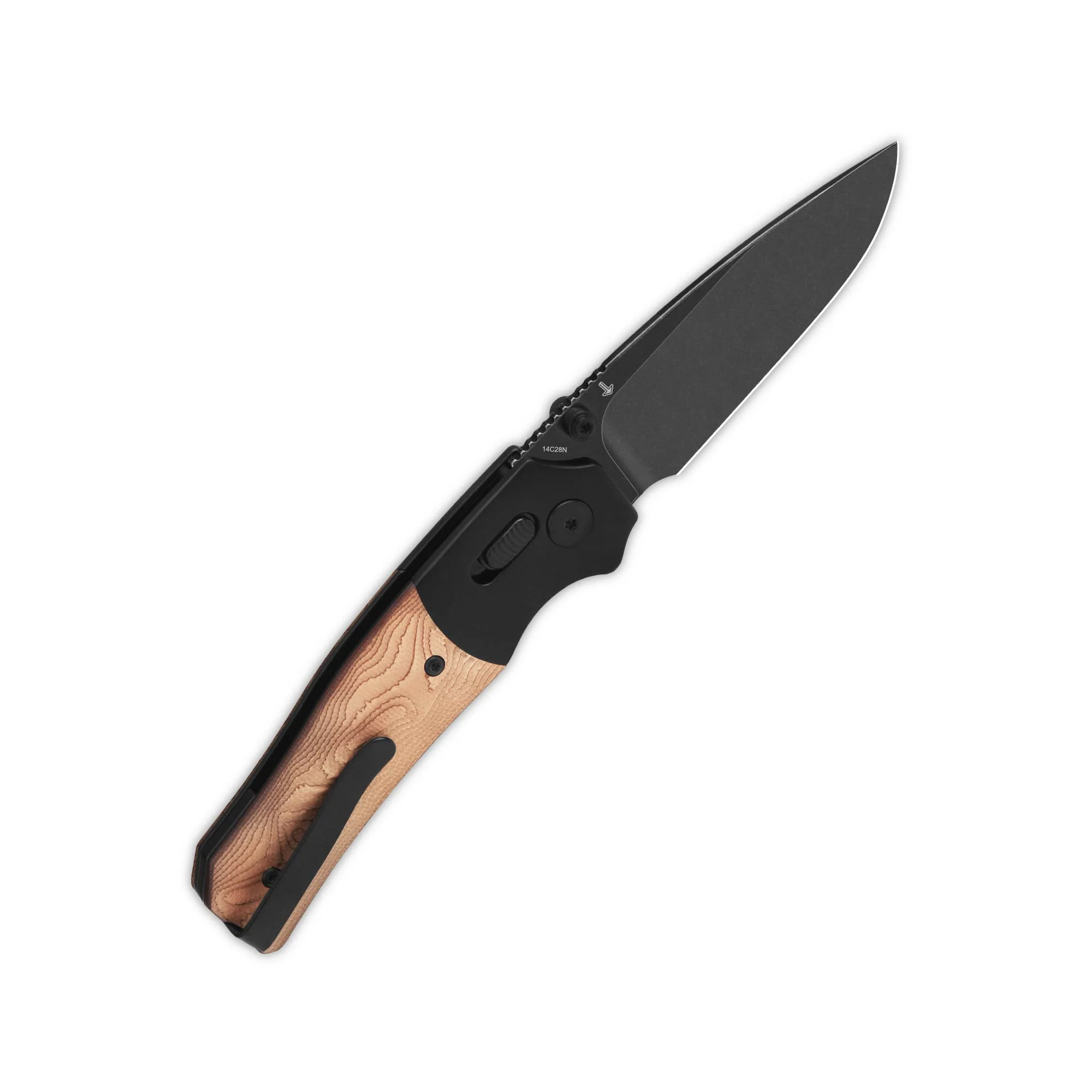QSP Vault Glyde Lock Pocket Knife 14C28N Blade G10 with Copper Foil Handle - Image 8