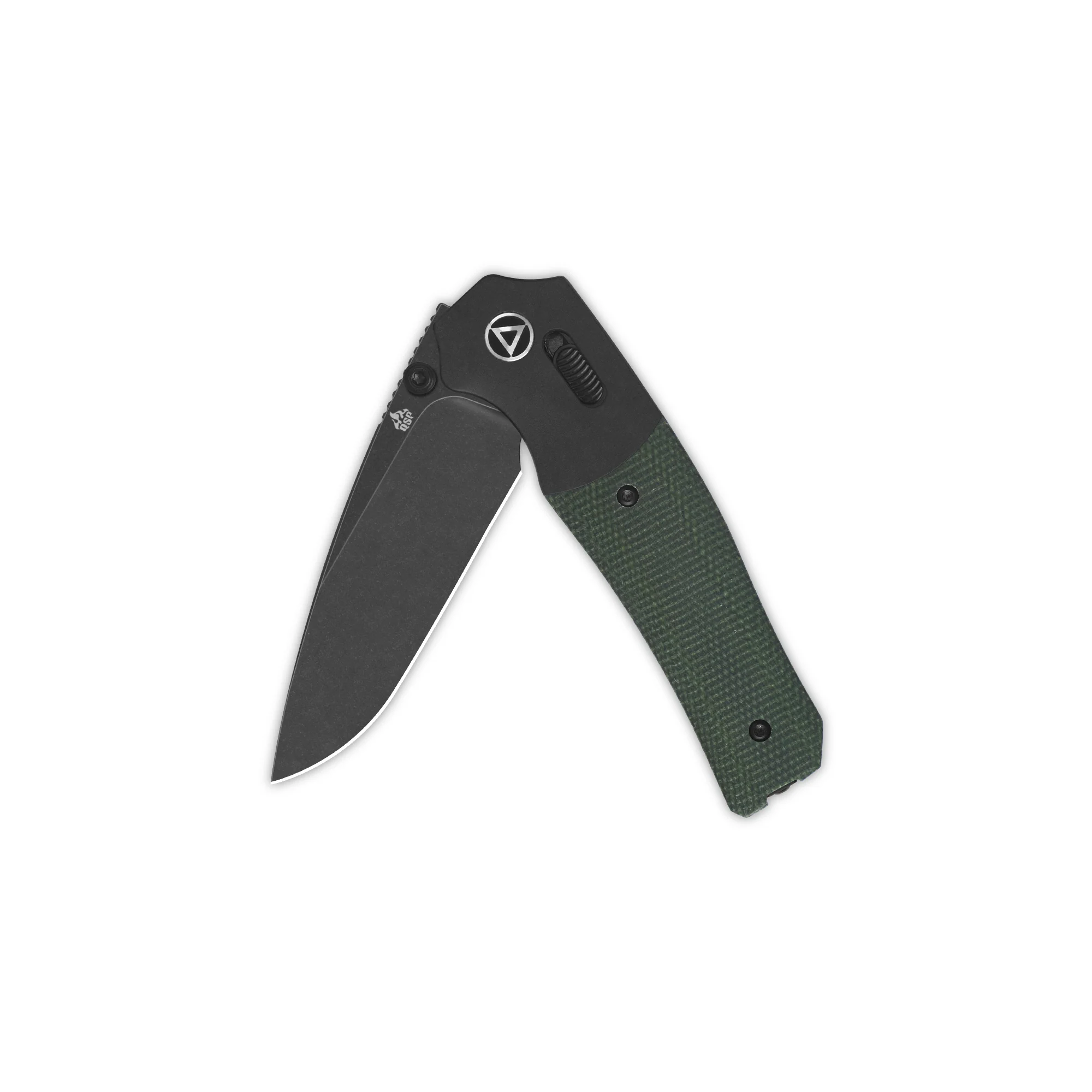 QSP Vault Glyde Lock Pocket Knife 14C28N Blade Green Micarta Handle - Image 8