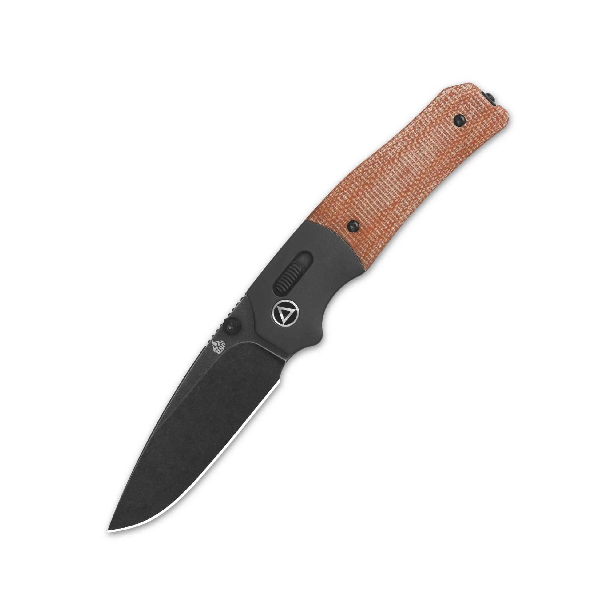 QSP Vault Glyde Lock Pocket Knife 14C28N Blade Tan Micarta Handle - Image 5