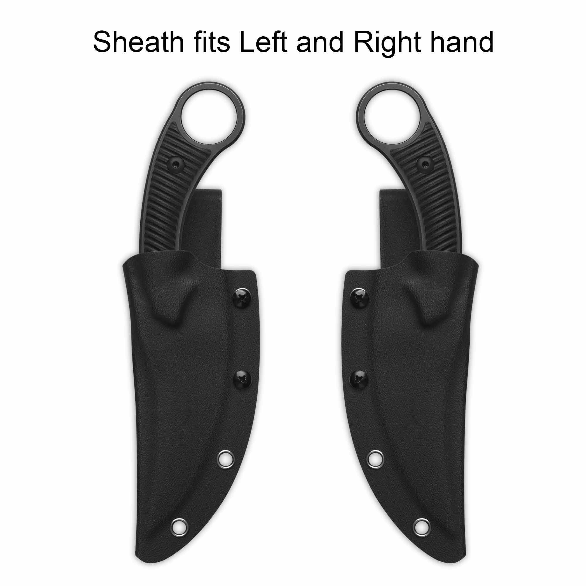 QSP Viper Fixed Blade Knife 10Cr15MoV Blade Black G10 Handle - Image 10