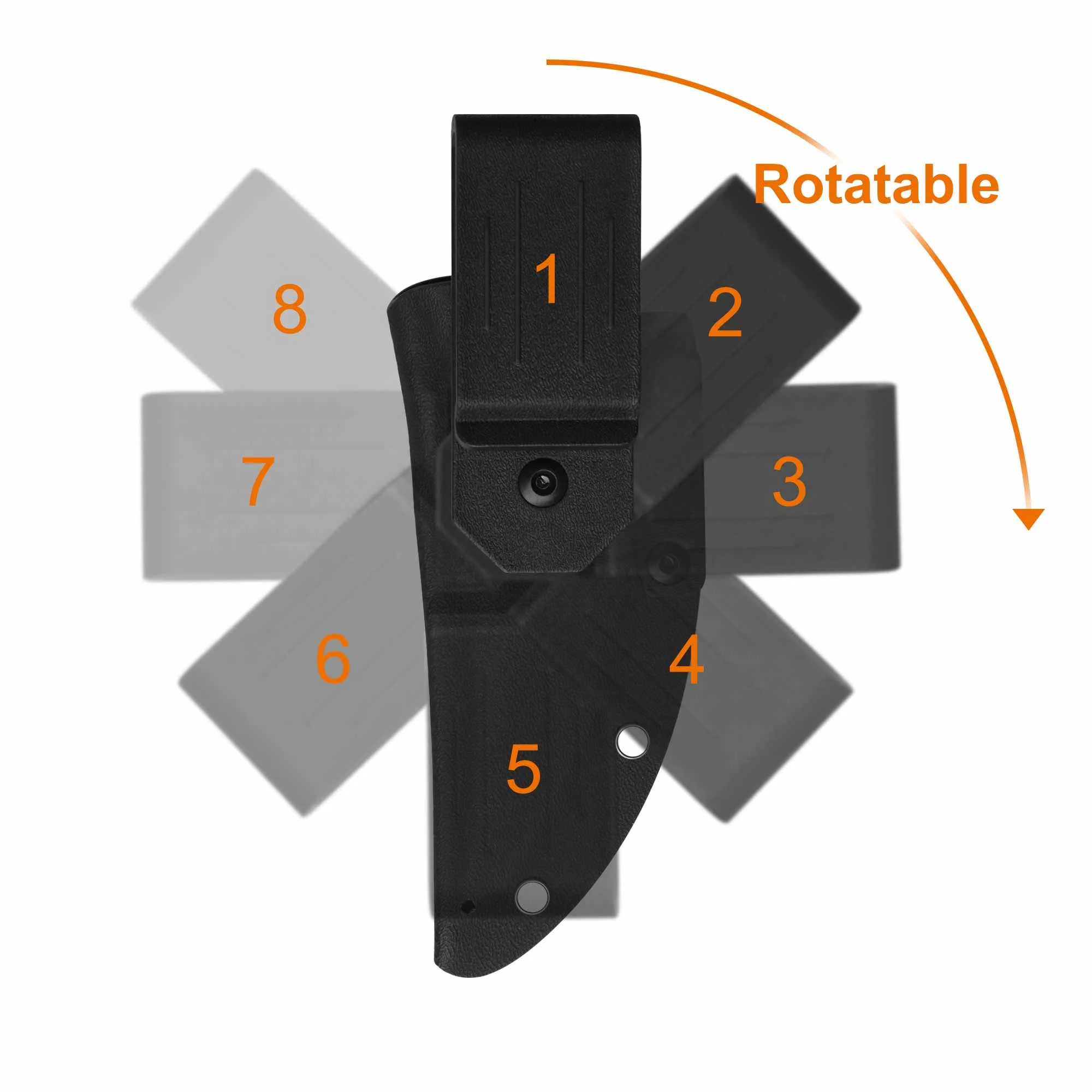 QSP Viper Fixed Blade Knife 10Cr15MoV Blade Black G10 Handle - Image 11