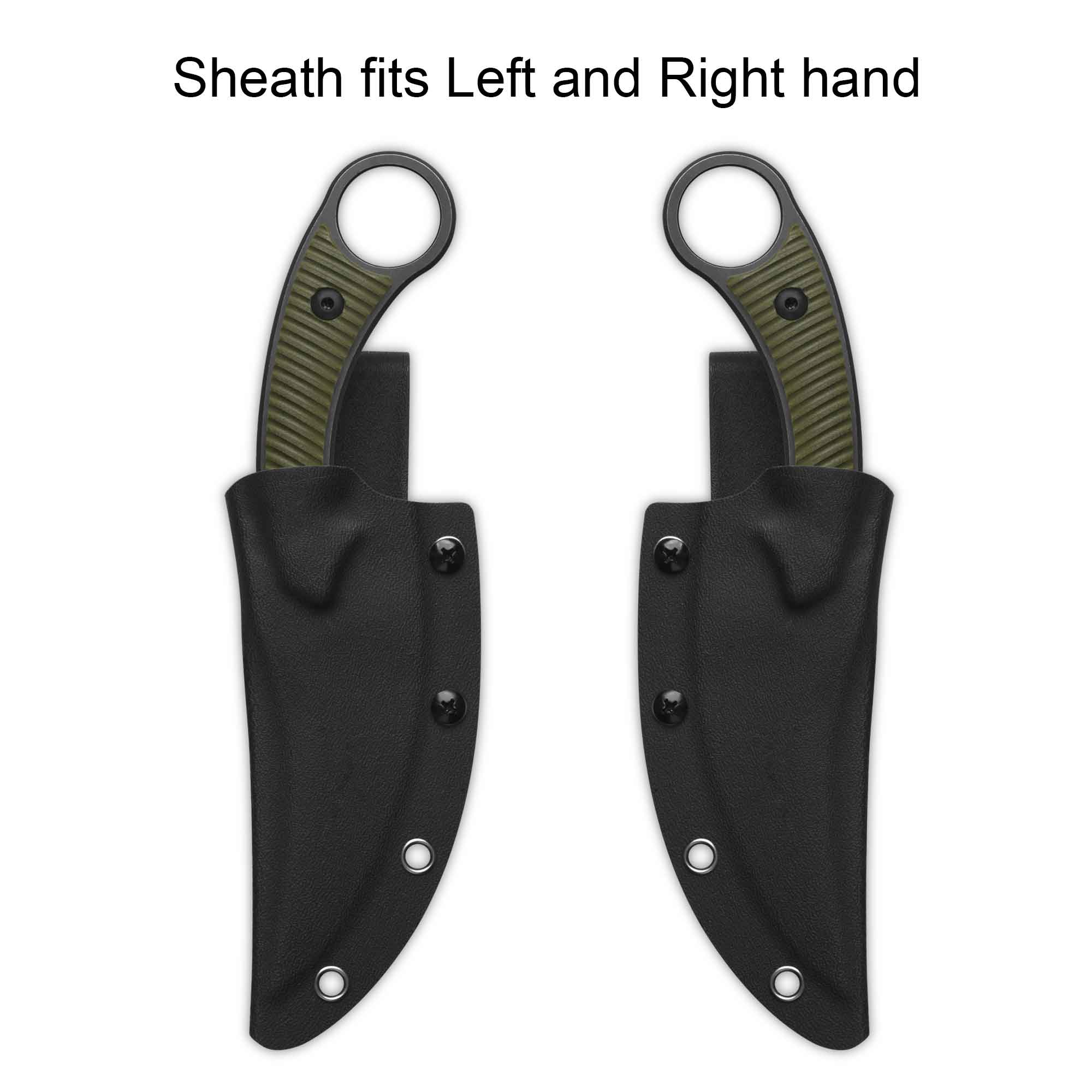 QSP Viper Fixed Blade Knife 10Cr15MoV Blade OD Green G10 Handle - Image 10